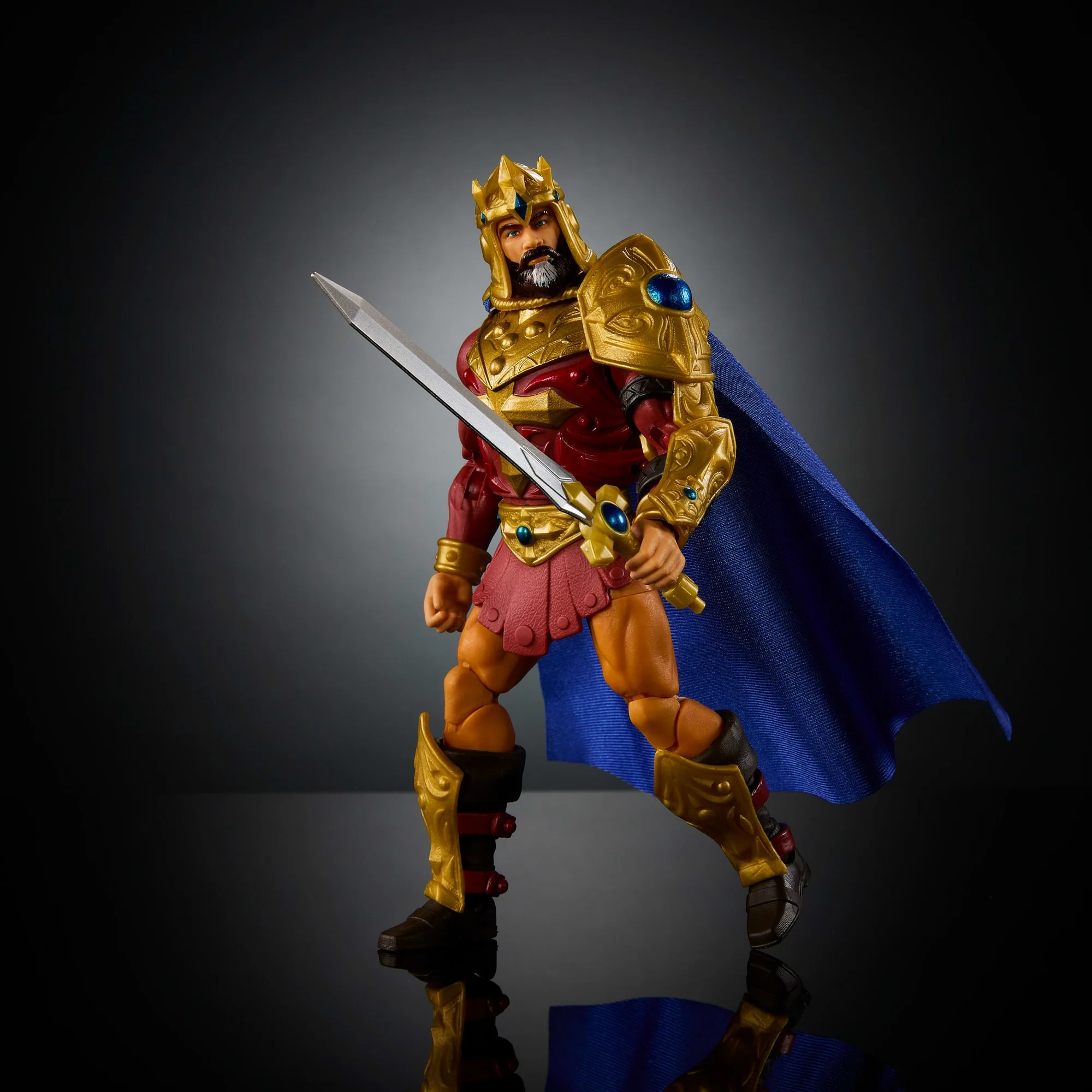 Masters Of The Universe Masterverse New Eternia König Randor MOTU-Actionfigur-Spielzeug, 30 Bewegungspunkte - Image 5