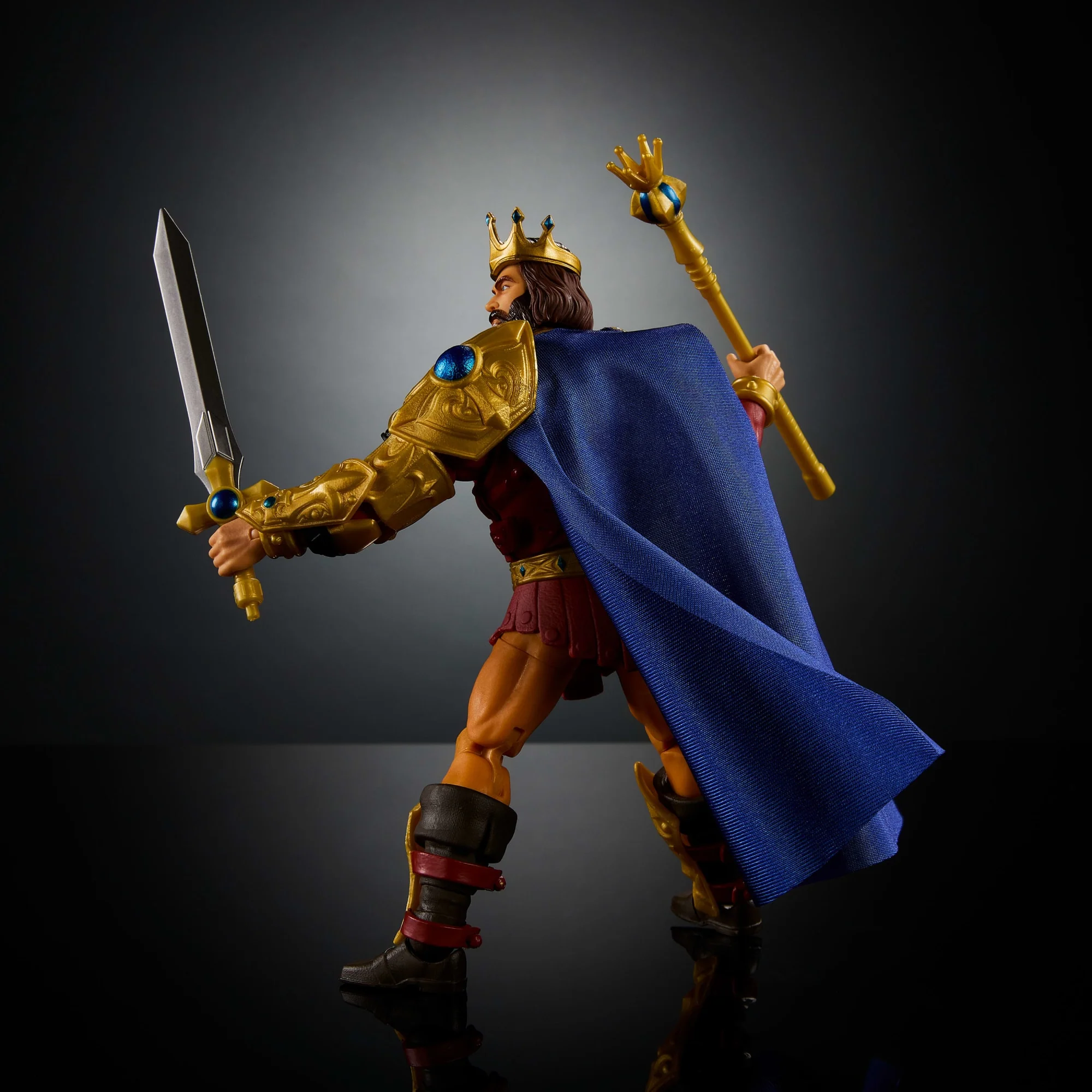 Masters Of The Universe Masterverse New Eternia König Randor MOTU-Actionfigur-Spielzeug, 30 Bewegungspunkte - Image 6