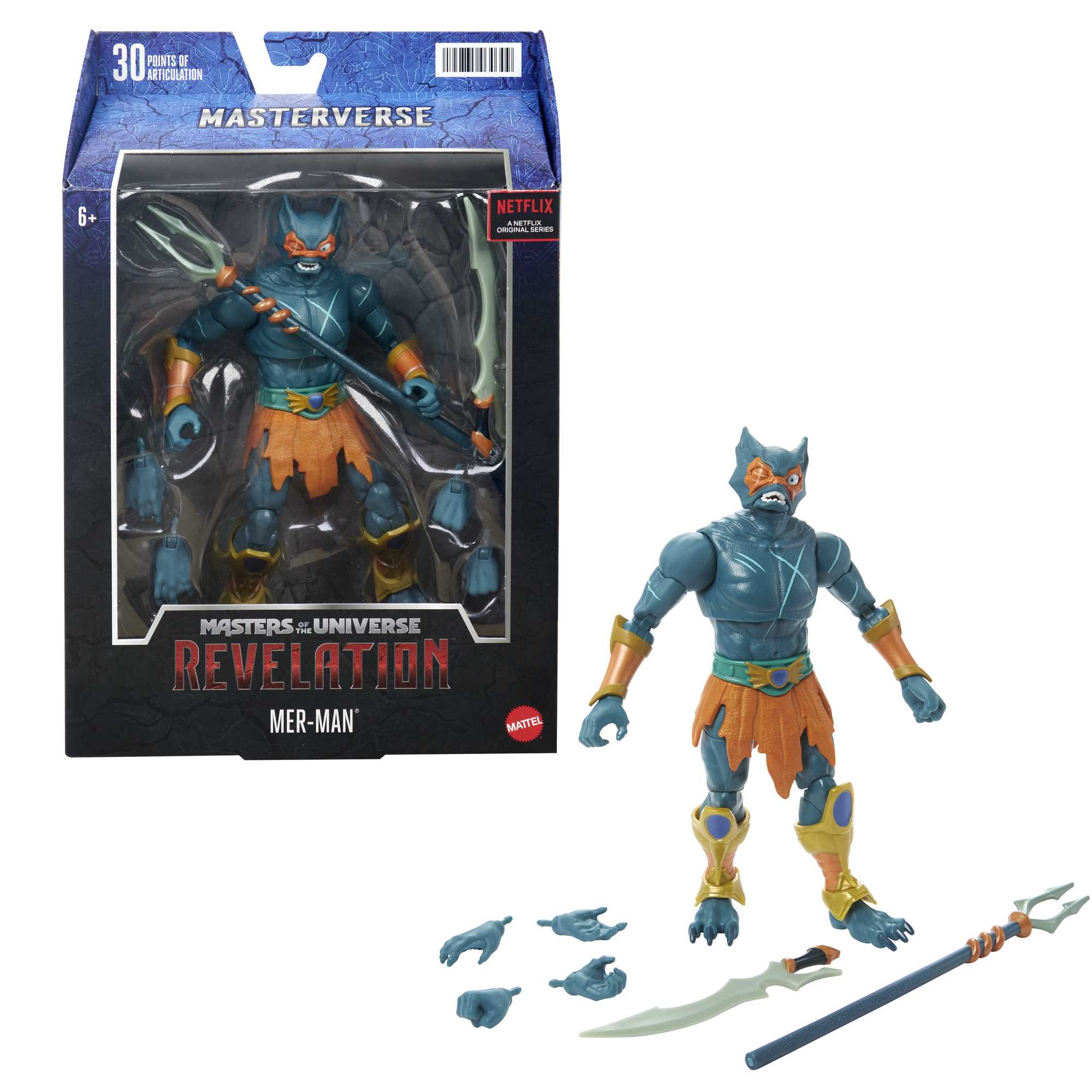 Masters of the Universe Masterverse Revelation Mer-Man Action Figure - Image 6