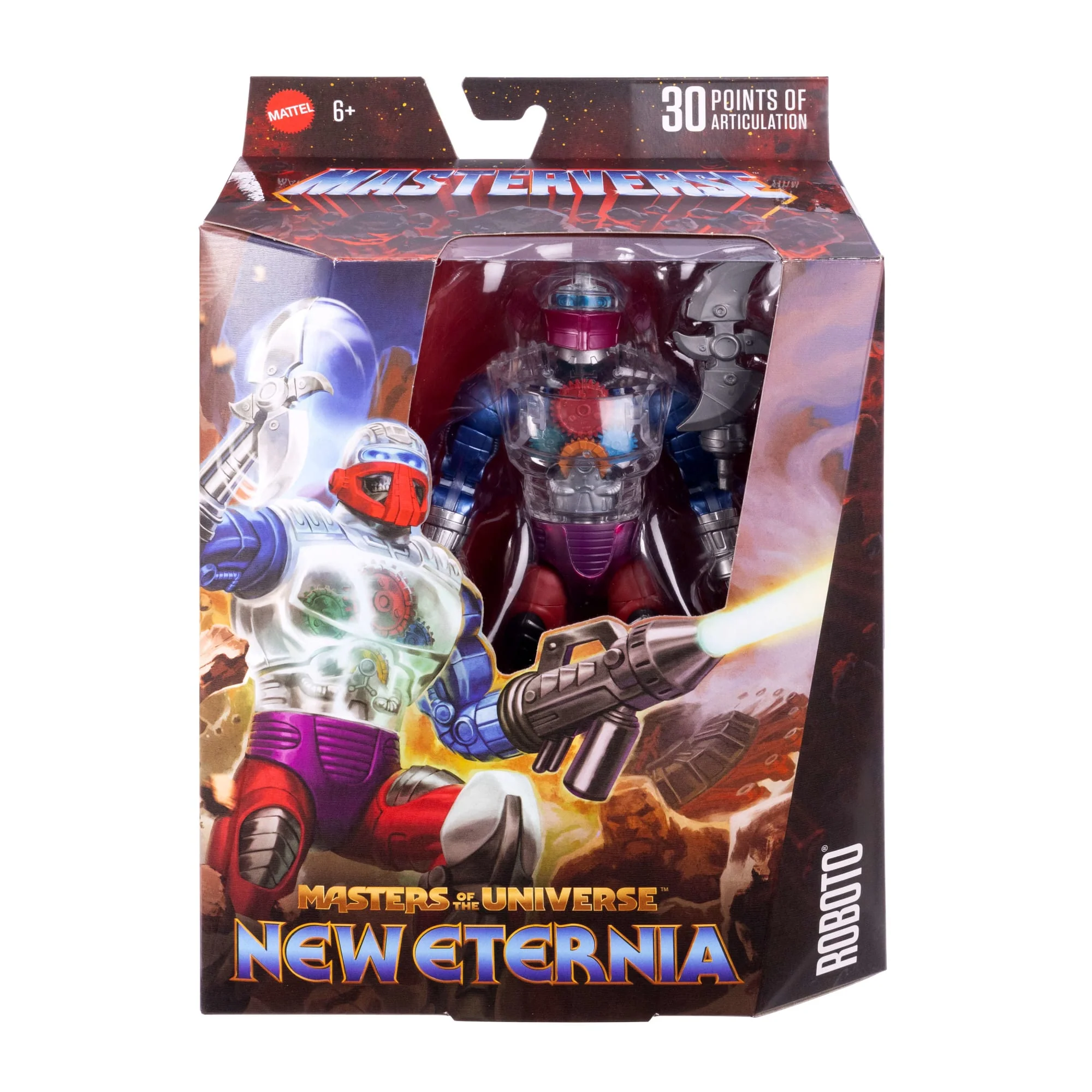 Masters Of The Universe Masterverse New Eternia Roboto-Actionfigur, MOTU-Spielzeugheld, 30 Bewegungspunkte - Image 2