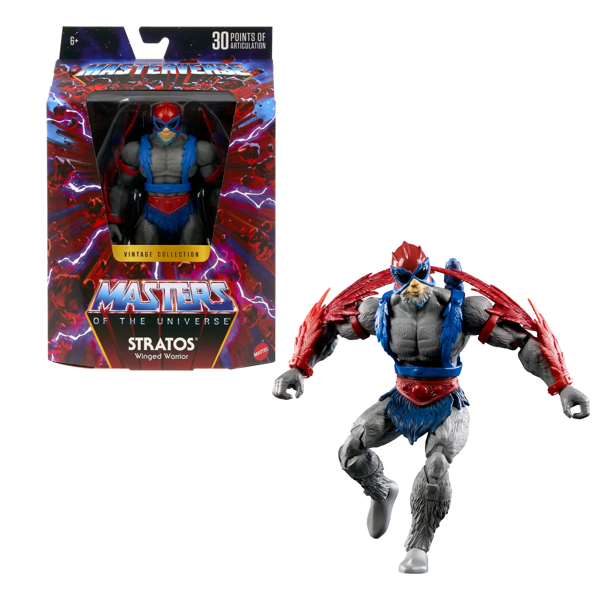 Masters Of The Universe Masterverse Vintage Collection Stratos-Actionfigur, Ca. 18 Cm Großes MOTU-Spielzeug