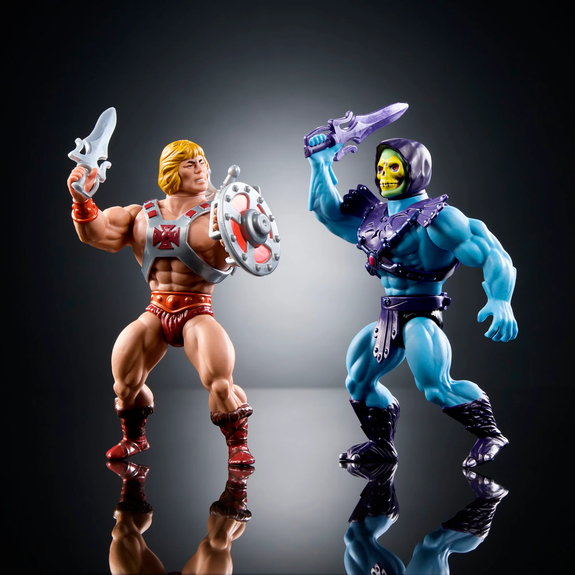 Masters Of The Universe Origins He-Man E Skeletor, Personaggi Rétro, 80 Anniversario Mattel - Image 3