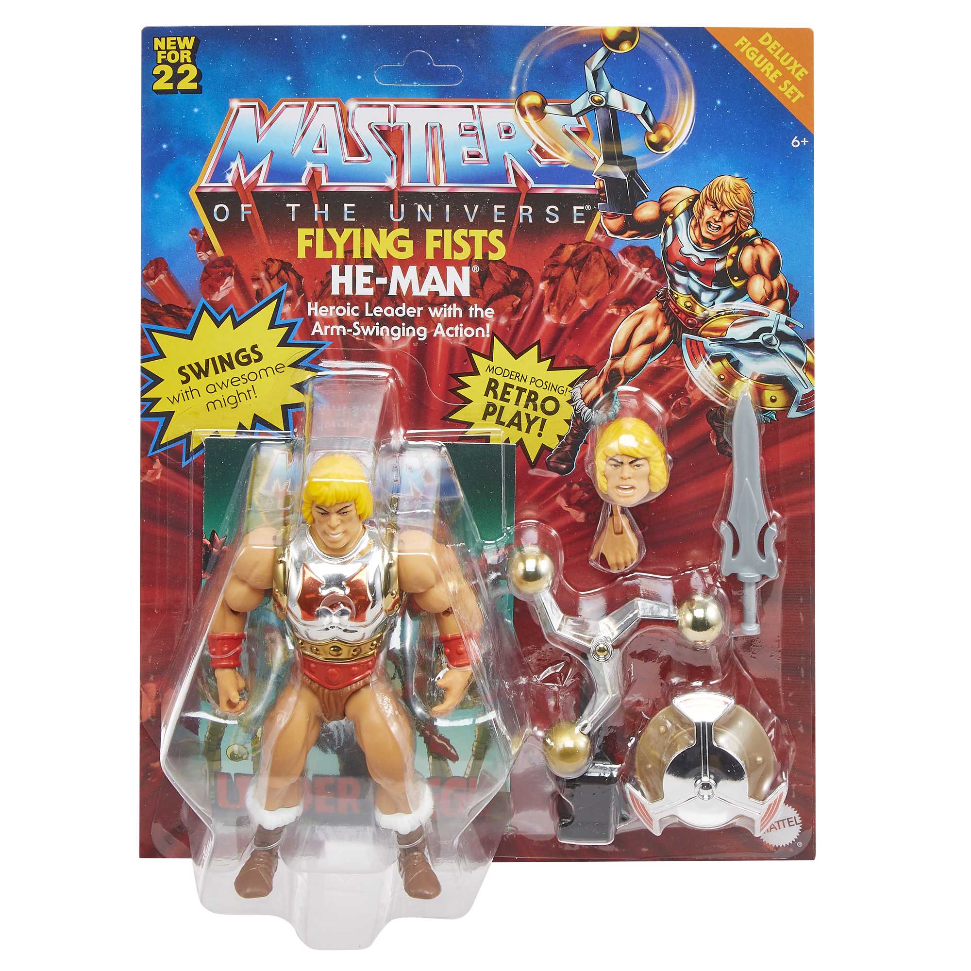 Masters of the Universe Origins Flying Fists He-Man Action Figure - Image 6