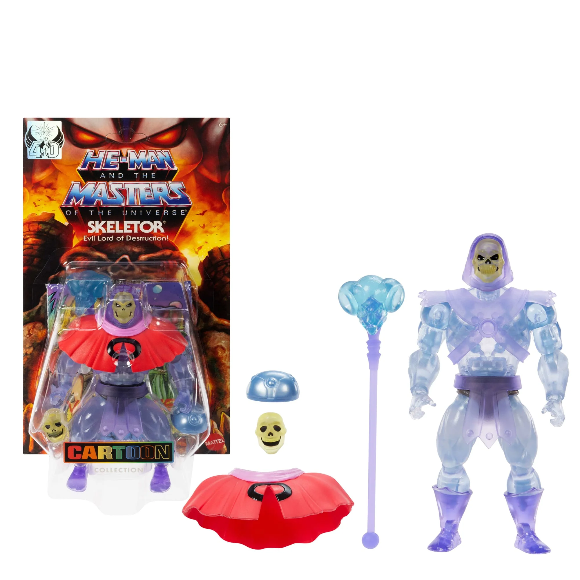Masters Of The Universe Origins Invisible Skeletor Aus Der Cartoon-Kollektion, Ca. 14 Cm Großes Actionfigur-Spielzeug, Bösewicht