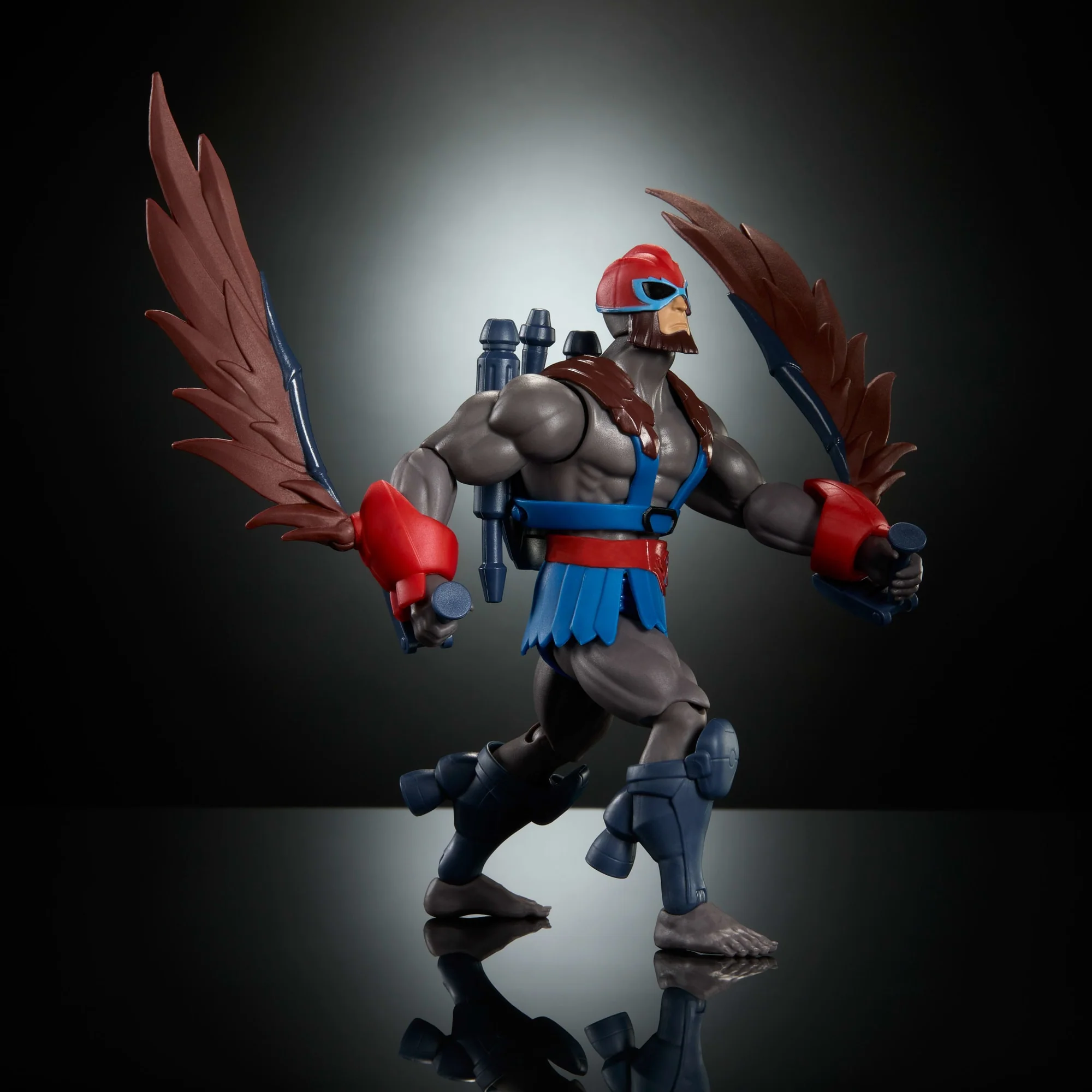 Masters of the Universe Origins 200X Cartoon Collection Stratos Figurka i akcesoria Zabawka 6+ - Image 4