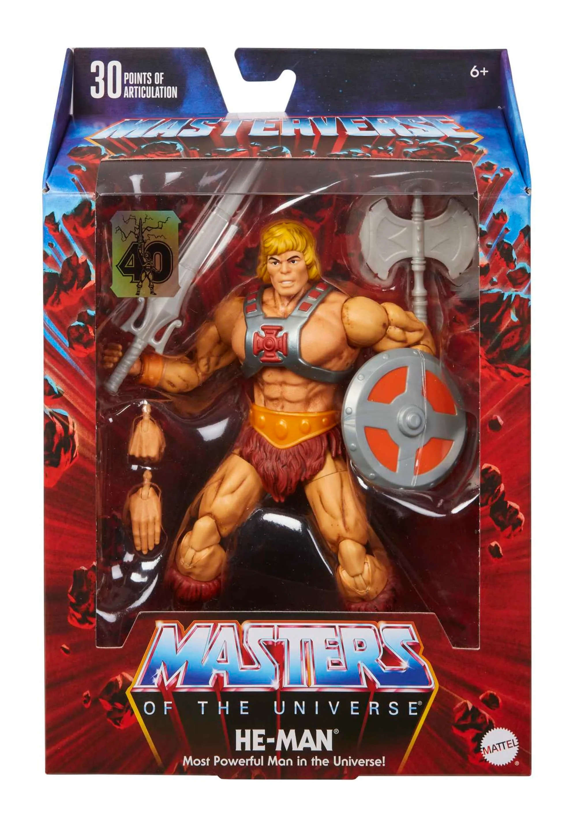 Masters of the Universe Masterverse He-Man 40th Anniversary Action Figure - Image 6