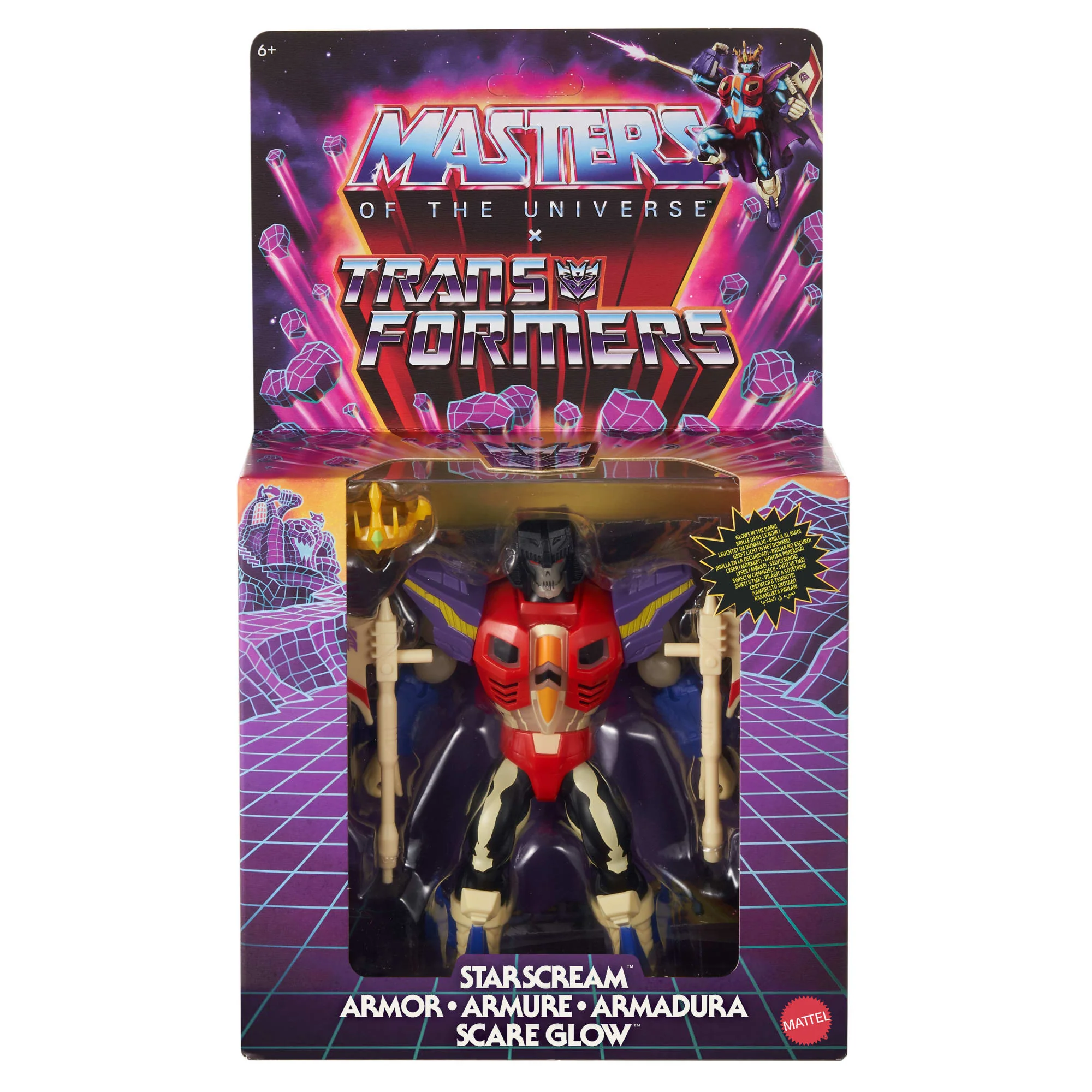 Masters of the Universe Origins x Transformers Starscream Scare Glow Figurka Zabawka dla dzieci 6+ i kolekcjonerów - Image 2