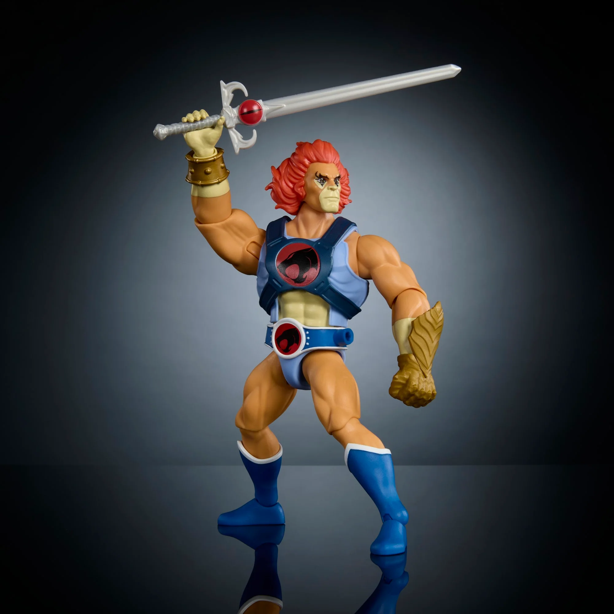 Masters Of The Universe Origins & Thundercats Lion-O Action Figure, 1980s Posable Crossover Toy - Image 3