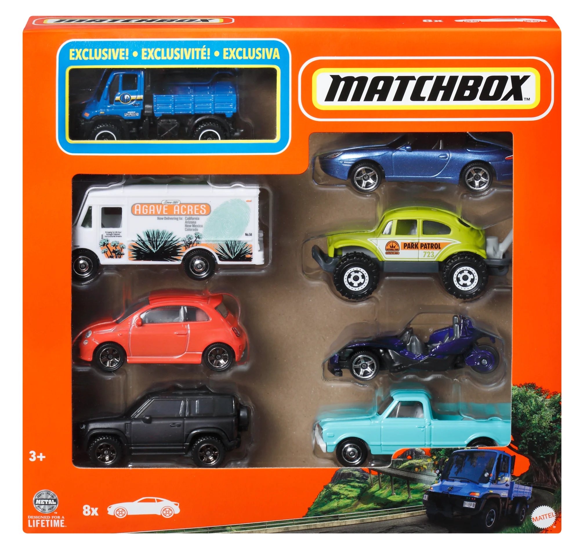 Matchbox 1:64 Ölçekli Metal Oyuncak Araba Veya Kamyonlar, 8'Li Set (Stiller Çeşitlilik Gösterebilir)