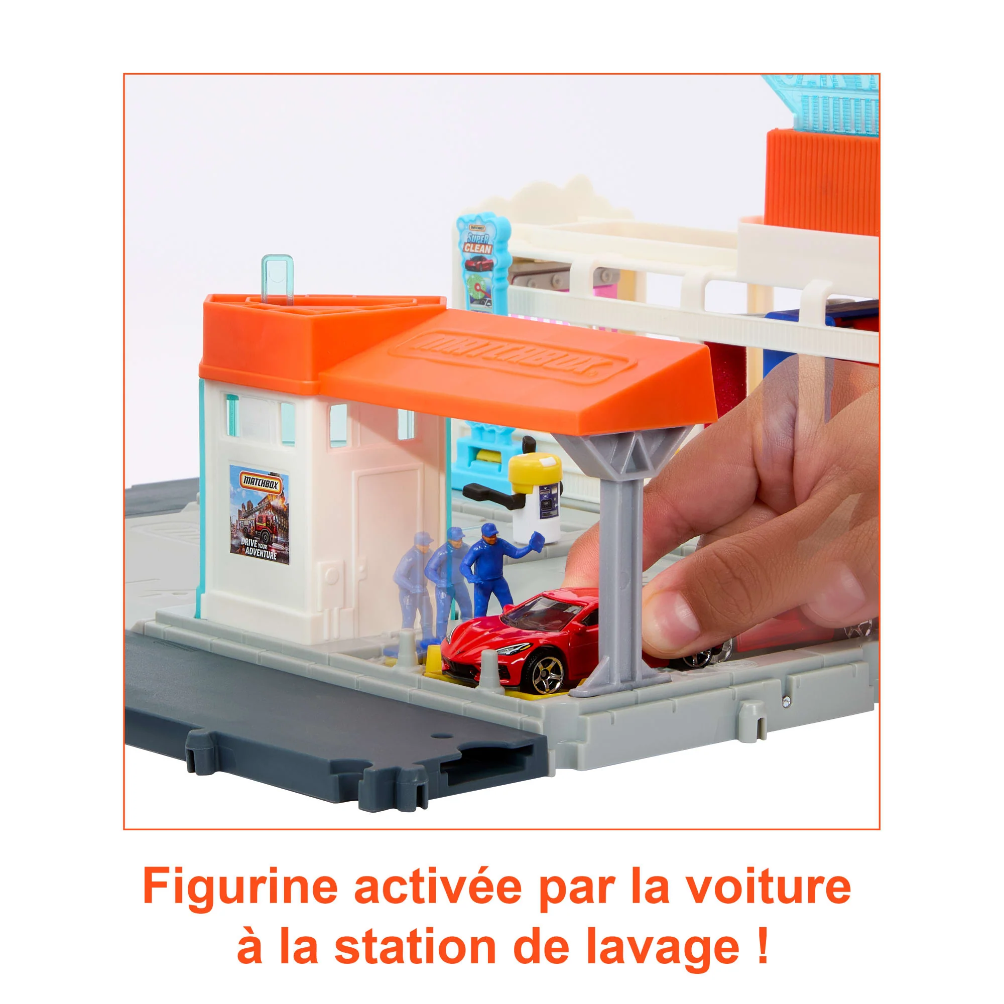Matchbox - Action Drivers - Coffret Station De Lavage Super Clean - Petite Voiture - 3 Ans Et + - Image 4