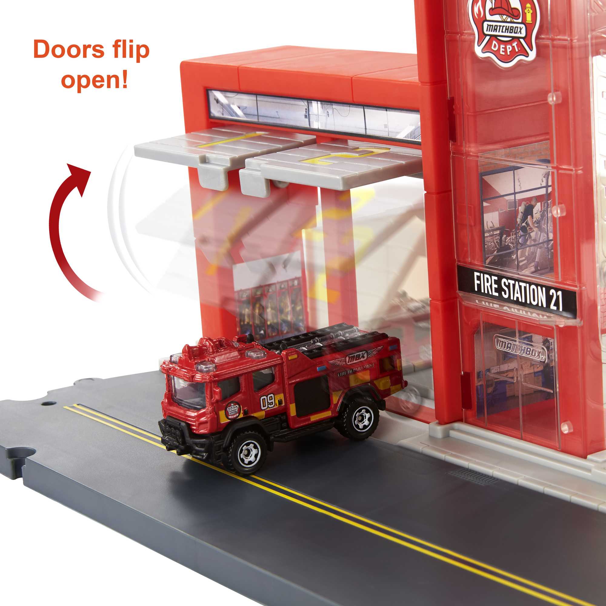 Matchbox Action Drivers Fire Station Rescue Playset - Image 4