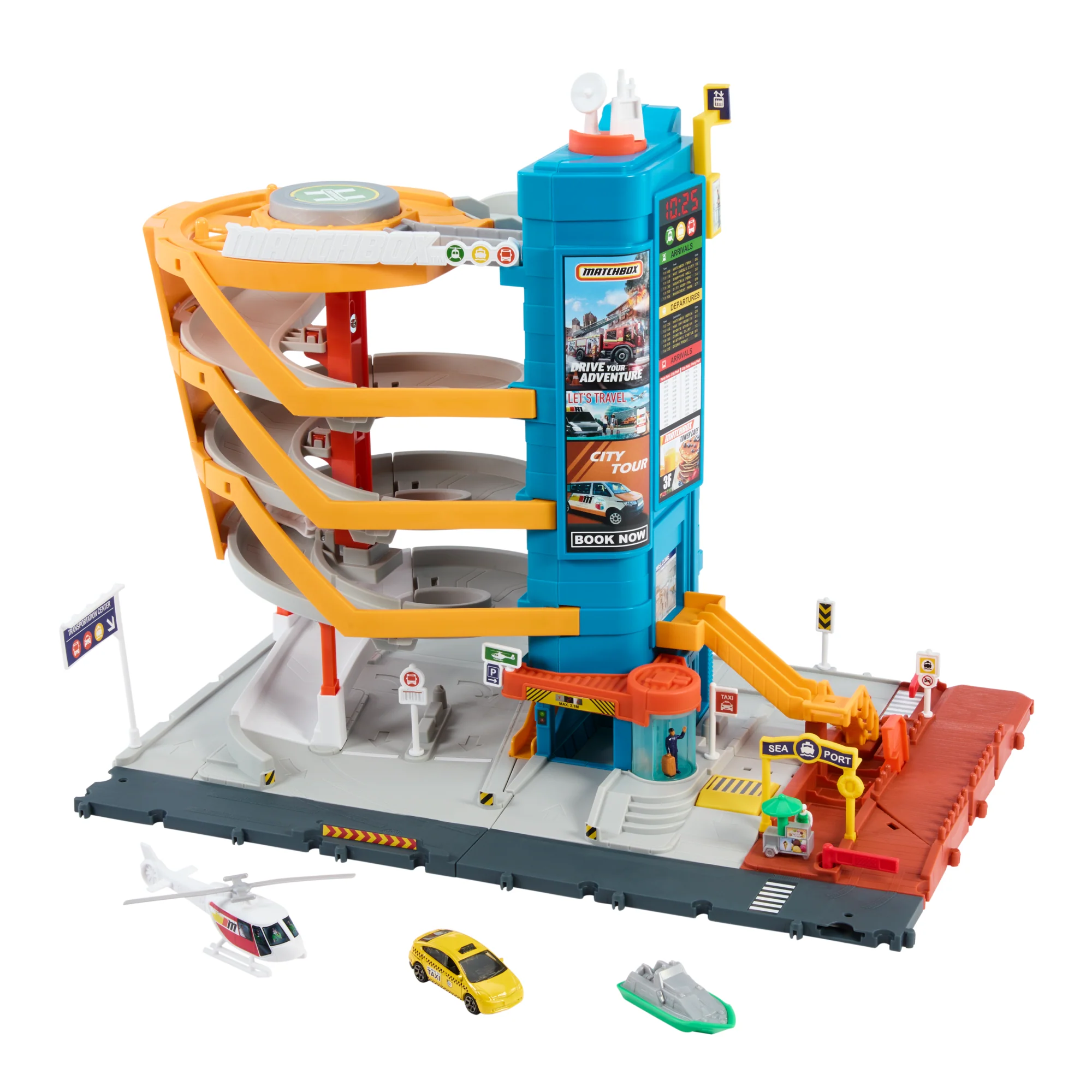 Matchbox Action Drivers Prawdziwe Przygody Centrum Transportowe Zestaw I 3 Pojazdy