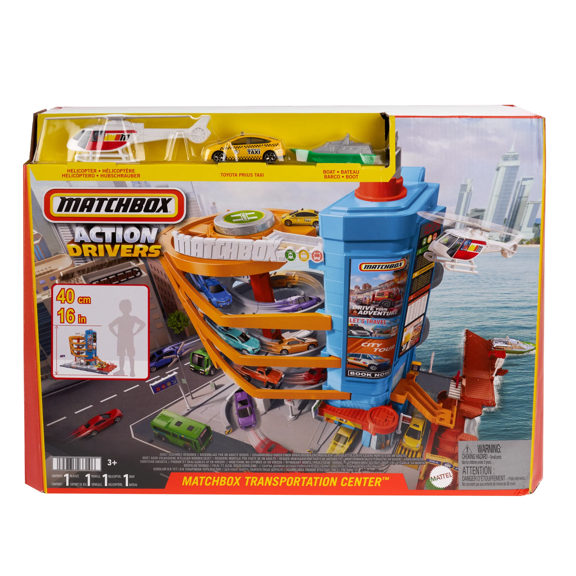 Matchbox Action Drivers Prawdziwe Przygody Centrum Transportowe Zestaw I 3 Pojazdy - Image 5