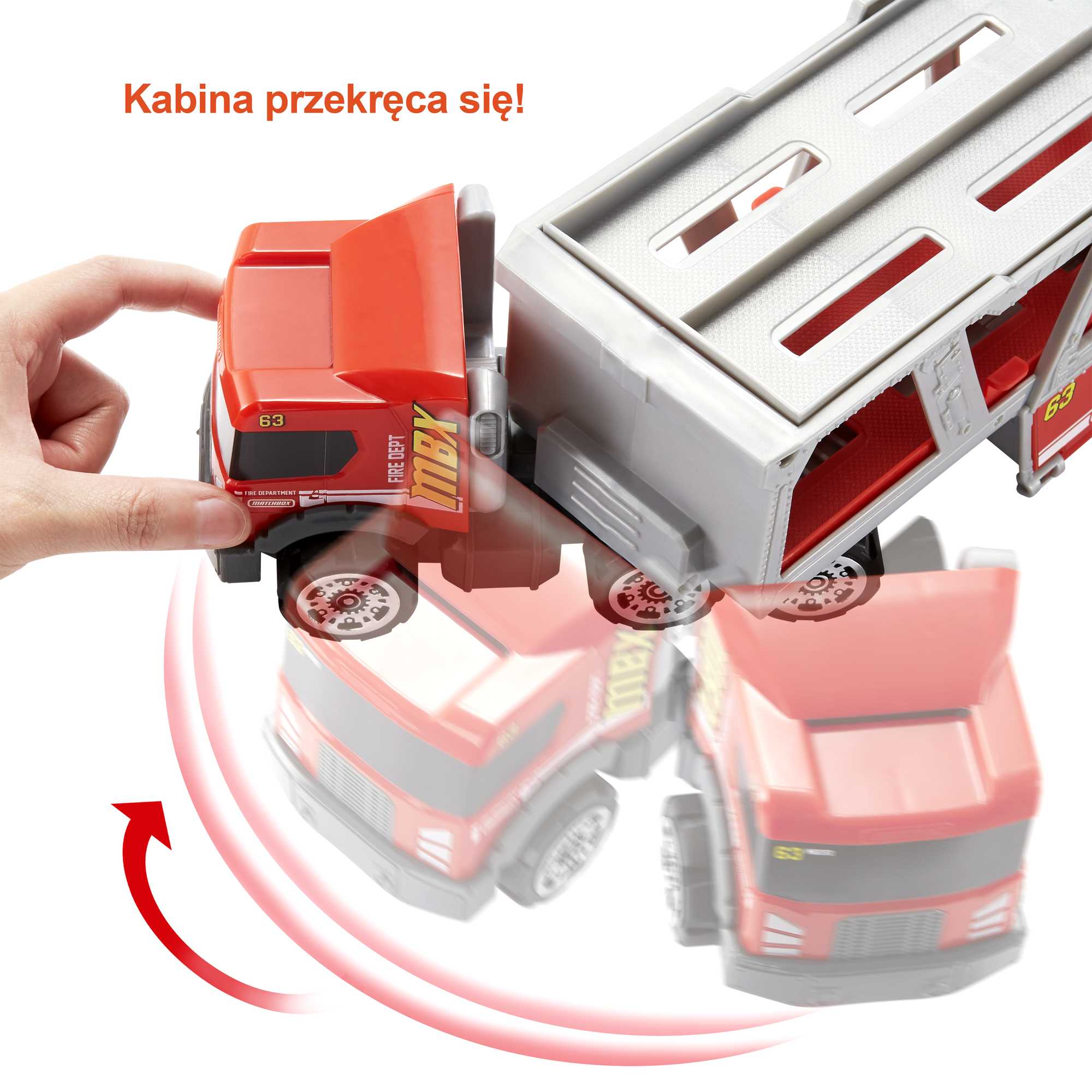 Matchbox Fire Rescue Hauler Playset - Image 2