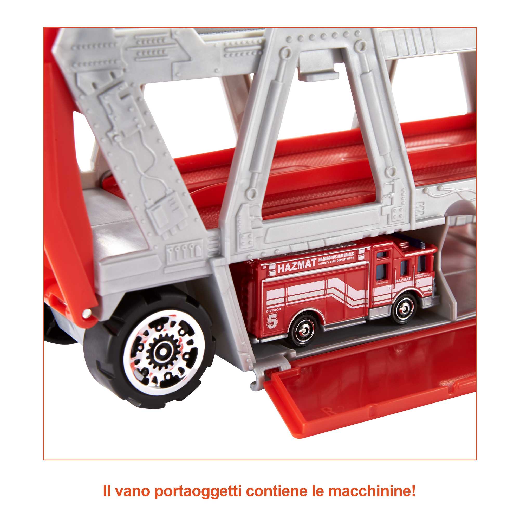 Matchbox Fire Rescue Hauler Playset - Image 3