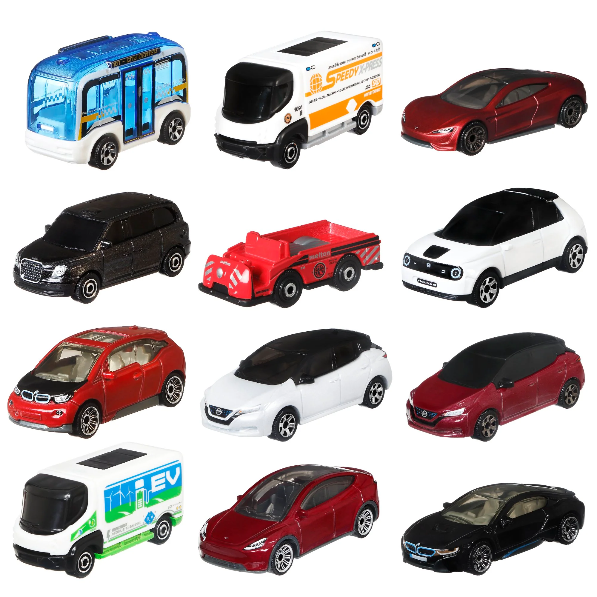 Matchbox MBX Electric Drivers 12-Pack of Die-Cast Toy Vehicles - Image 2