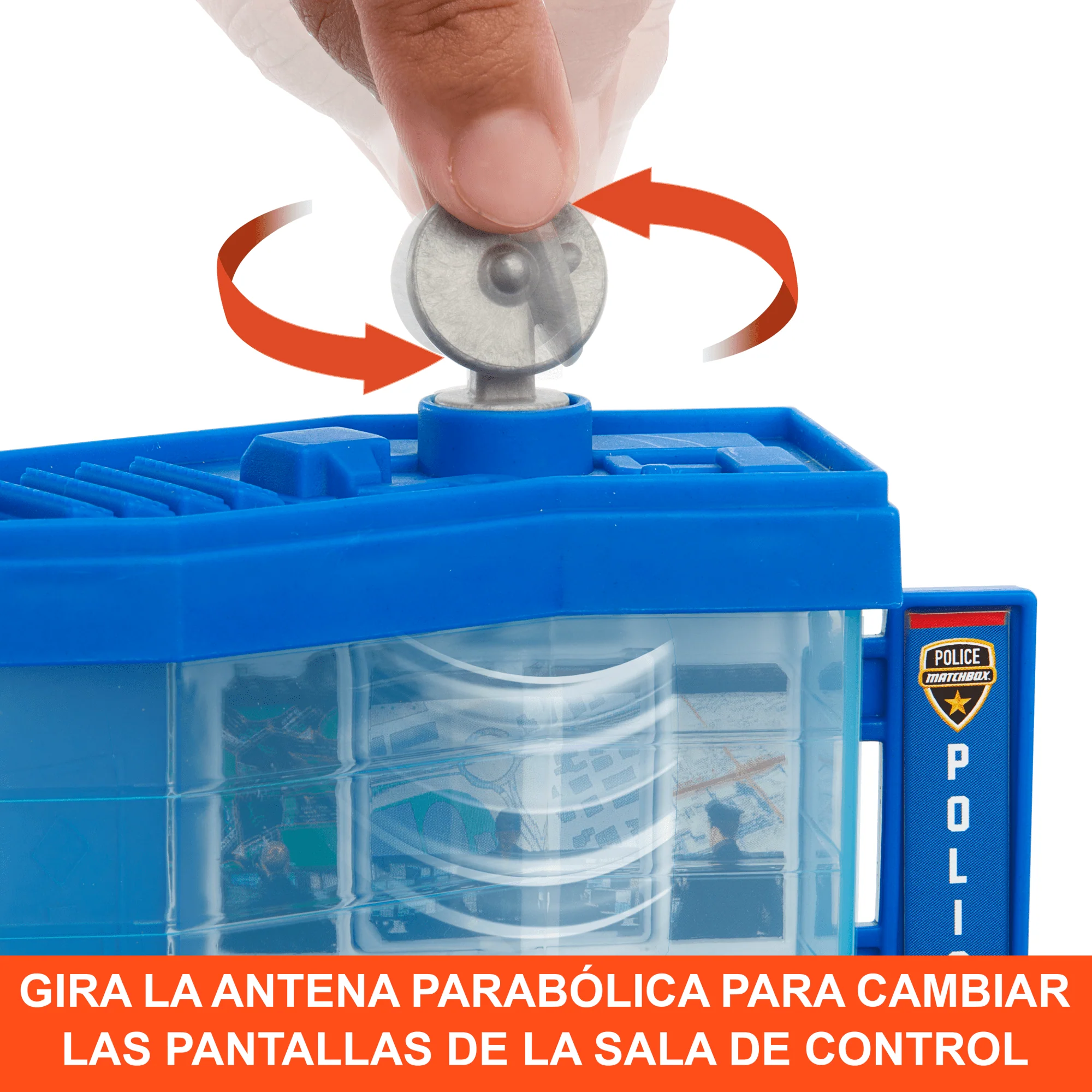 Matchbox Action Drivers Set De Juego Con Pistas Para Coches De Juguete Central Tráfico Policía - Image 4