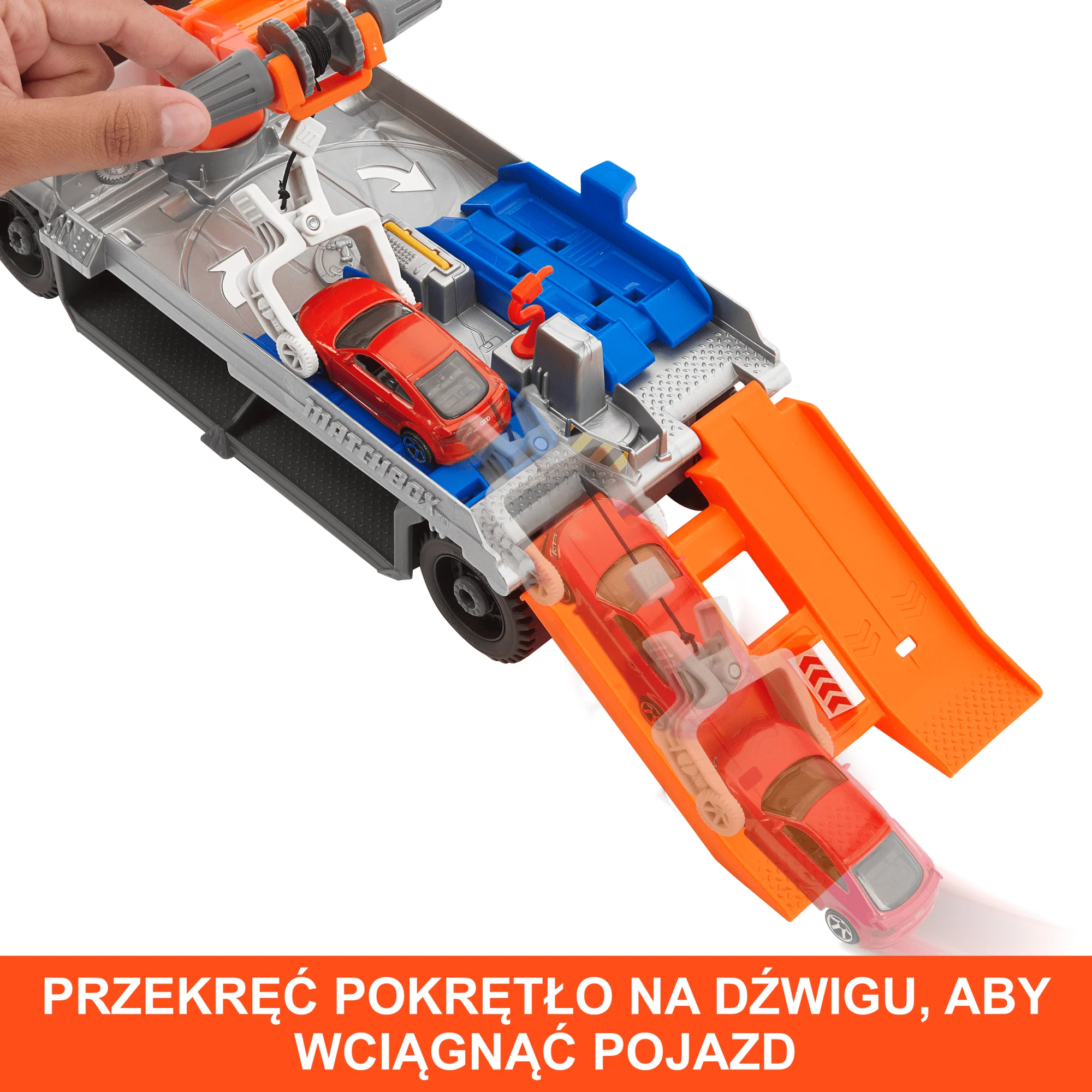 Matchbox Prawdziwe Przygody Laweta Pomoc drogowa - Image 3