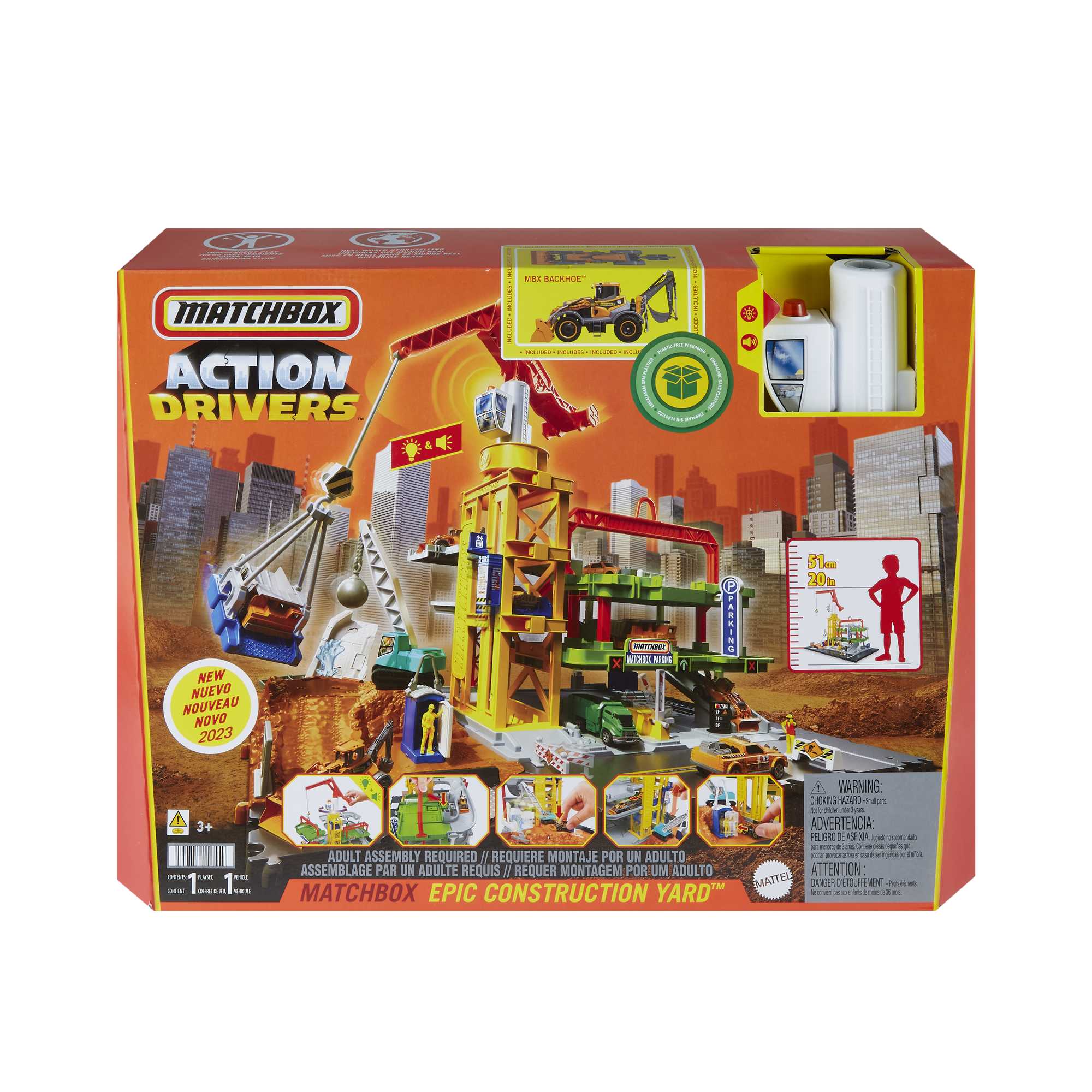 Matchbox Prawdziwe Przygody Strefa budowy Zestaw światła i dźwięki - Image 6