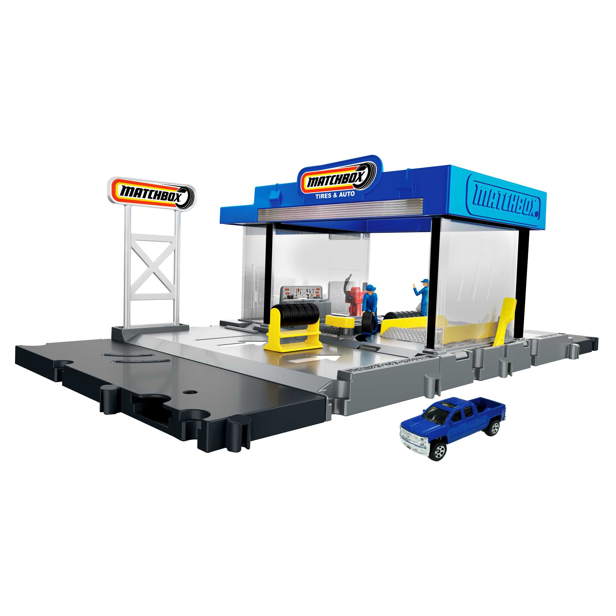 Matchbox® Action Drivers Prawdziwe przygody Zestaw startowy do zabawy + samochodzik Asortyment - Image 2