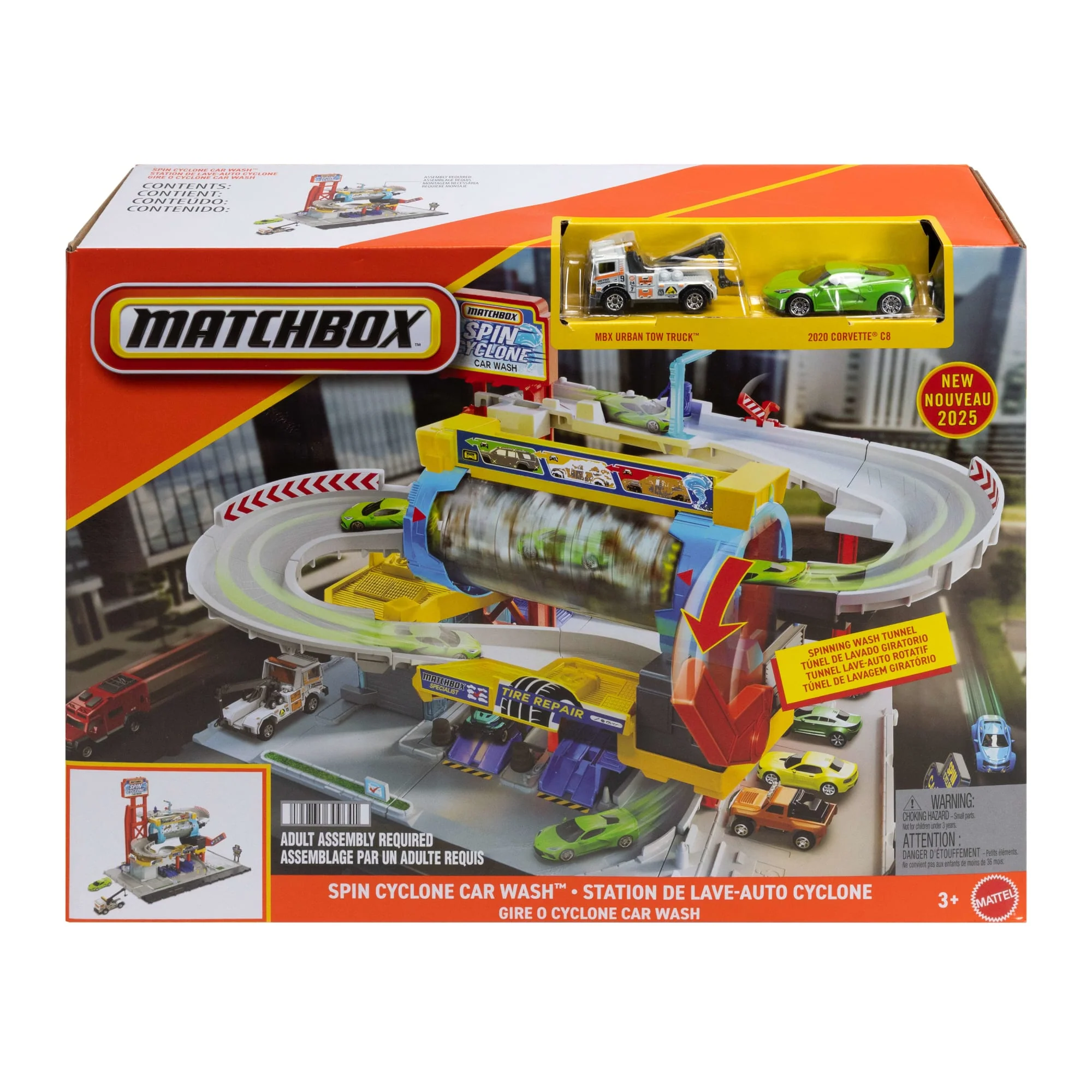 Matchbox Spielset Rotierende Waschstraße“ Mit Die-Cast-Corvette Und Abschleppwagen - Image 6