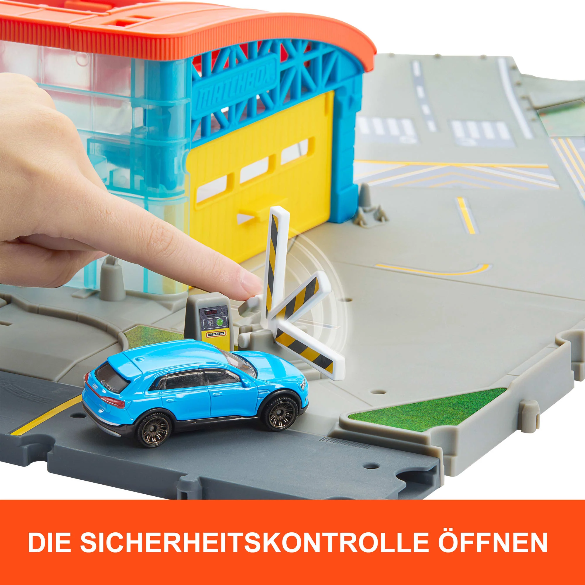 Matchbox Flughafen Abhebe-Abenteuer-Spielset Mit 1 Die-Cast-Audi Und 1 Flugzeug Aus Kunststoff - Image 3