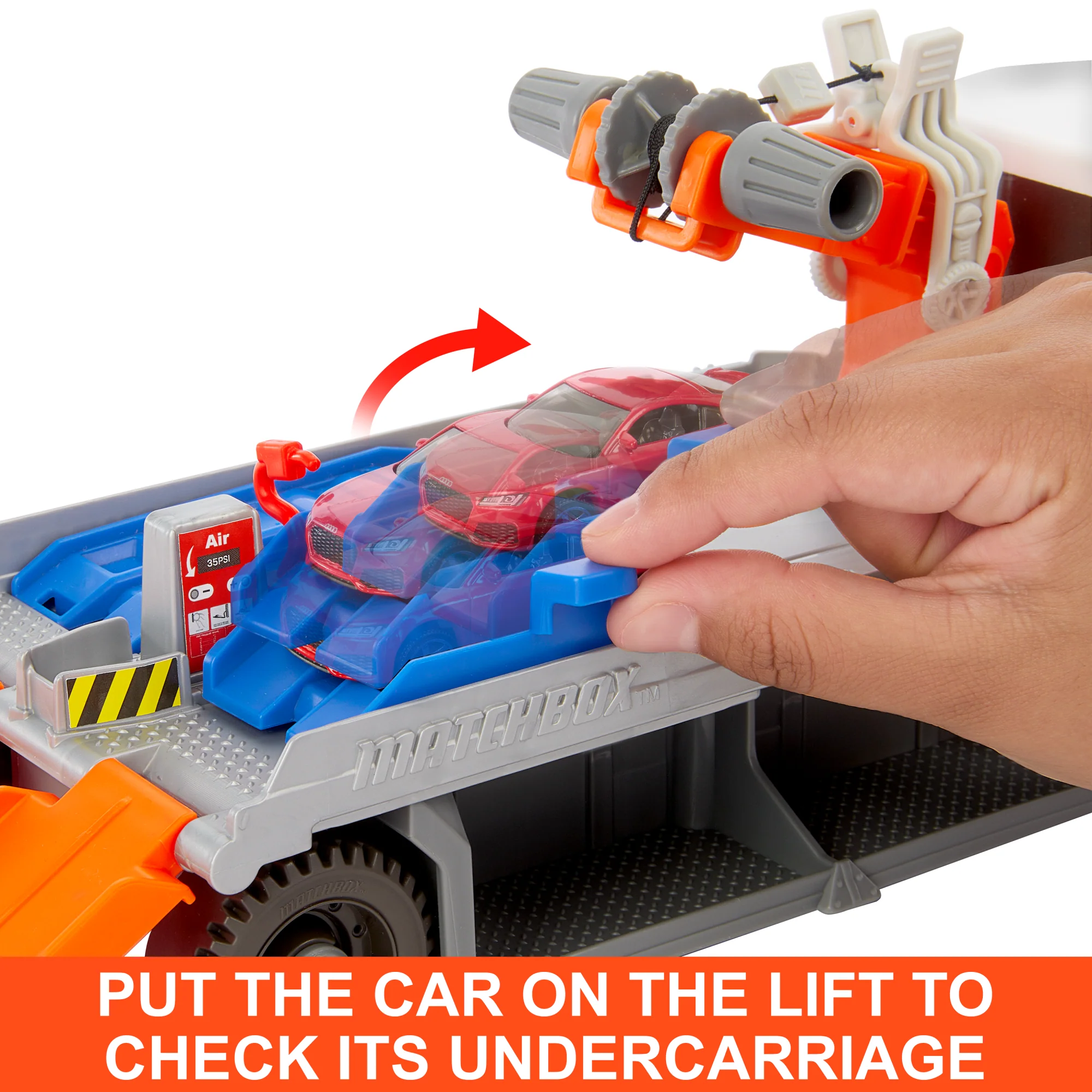Matchbox Action Driver Tow & Repair Truck With 1:64 Scale Car - Image 5