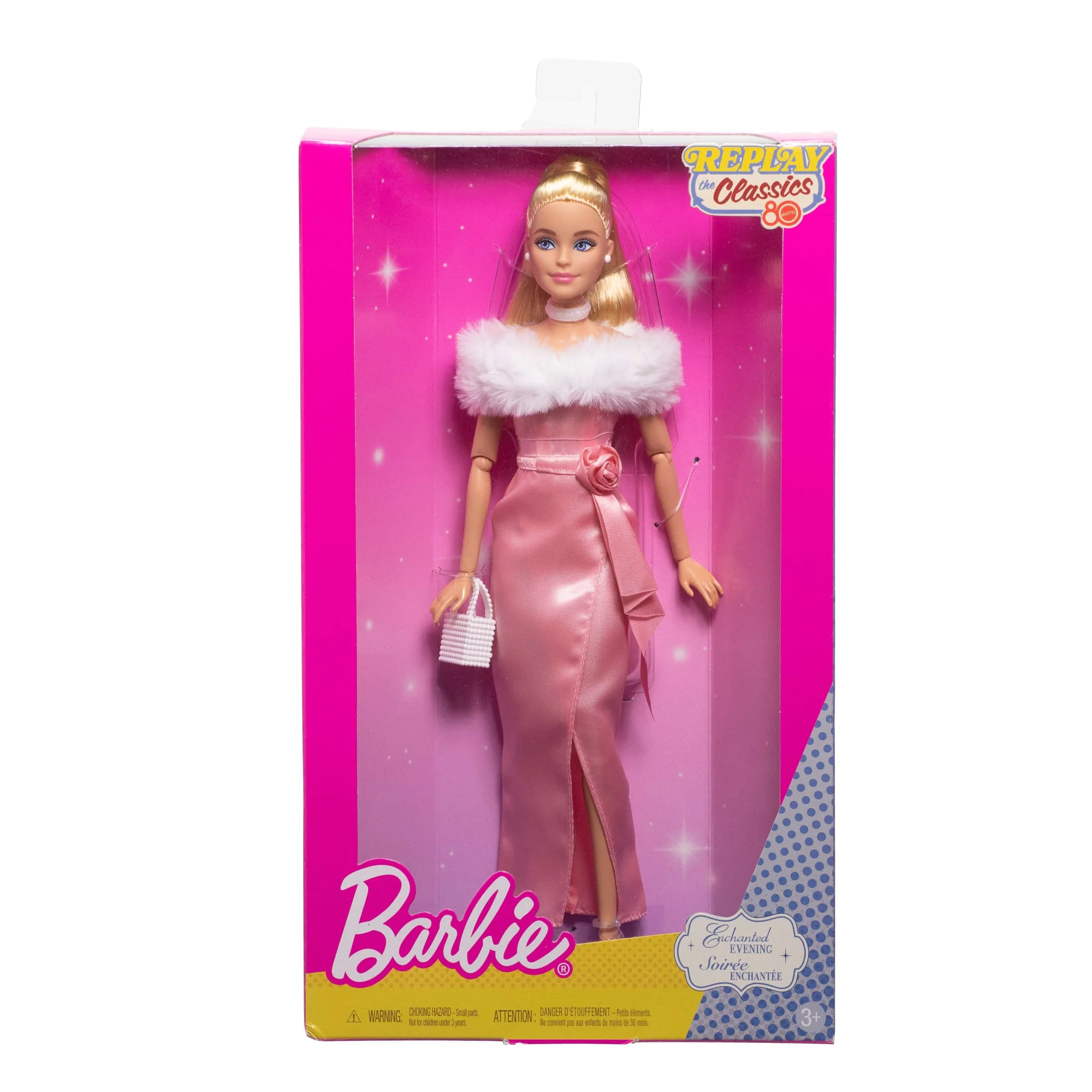 Muñeca Barbie Noche De Encanto Con Vestido Rosa De La Colección Vuelven Los Clásicos De Mattel - Image 6