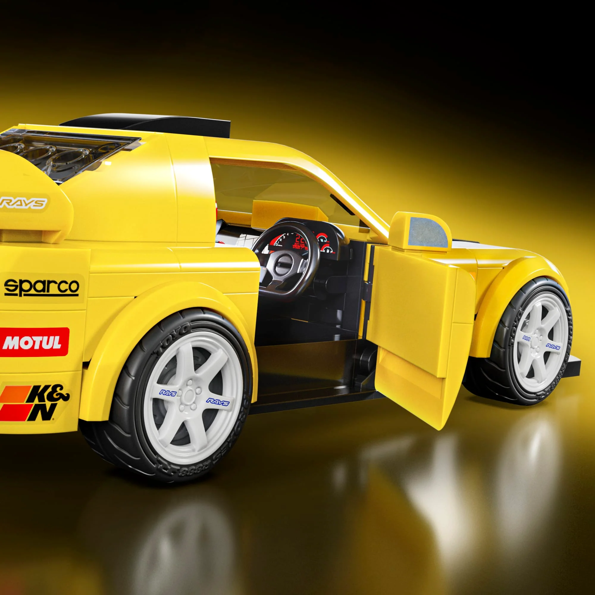 Mattel Brick Shop Hot Wheels ’07 Honda S2000 Building Toy Kit (257 Pieces), For Collectors - Image 6