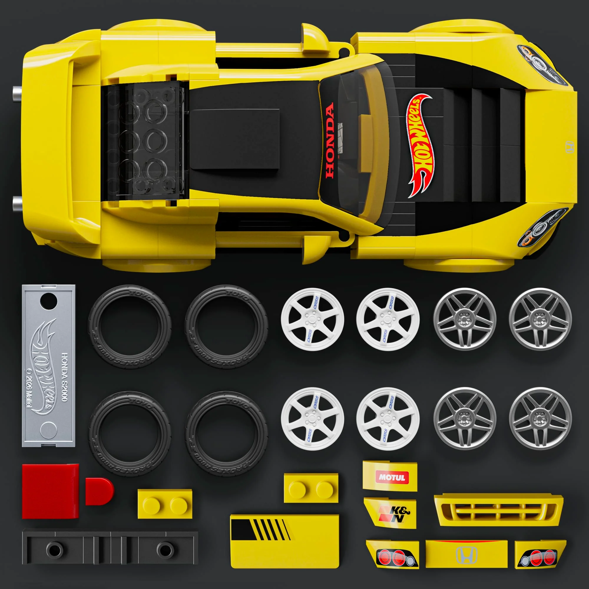 Mattel Brick Shop Hot Wheels '07 Honda S2000, Kit Giocattolo Da Costruire (257 Pezzi), Per Collezionisti - Image 4