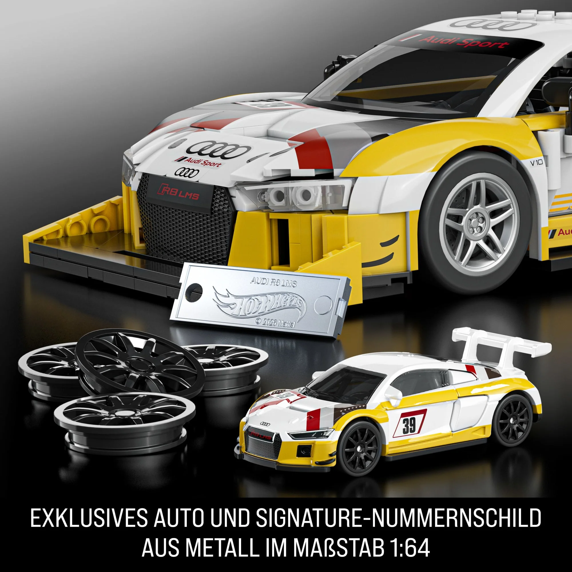 Mattel Brick Shop Hot Wheels ‘15 Audi R8 Lms Bauspielzeugset (820 Teile), Für Sammler - Image 5