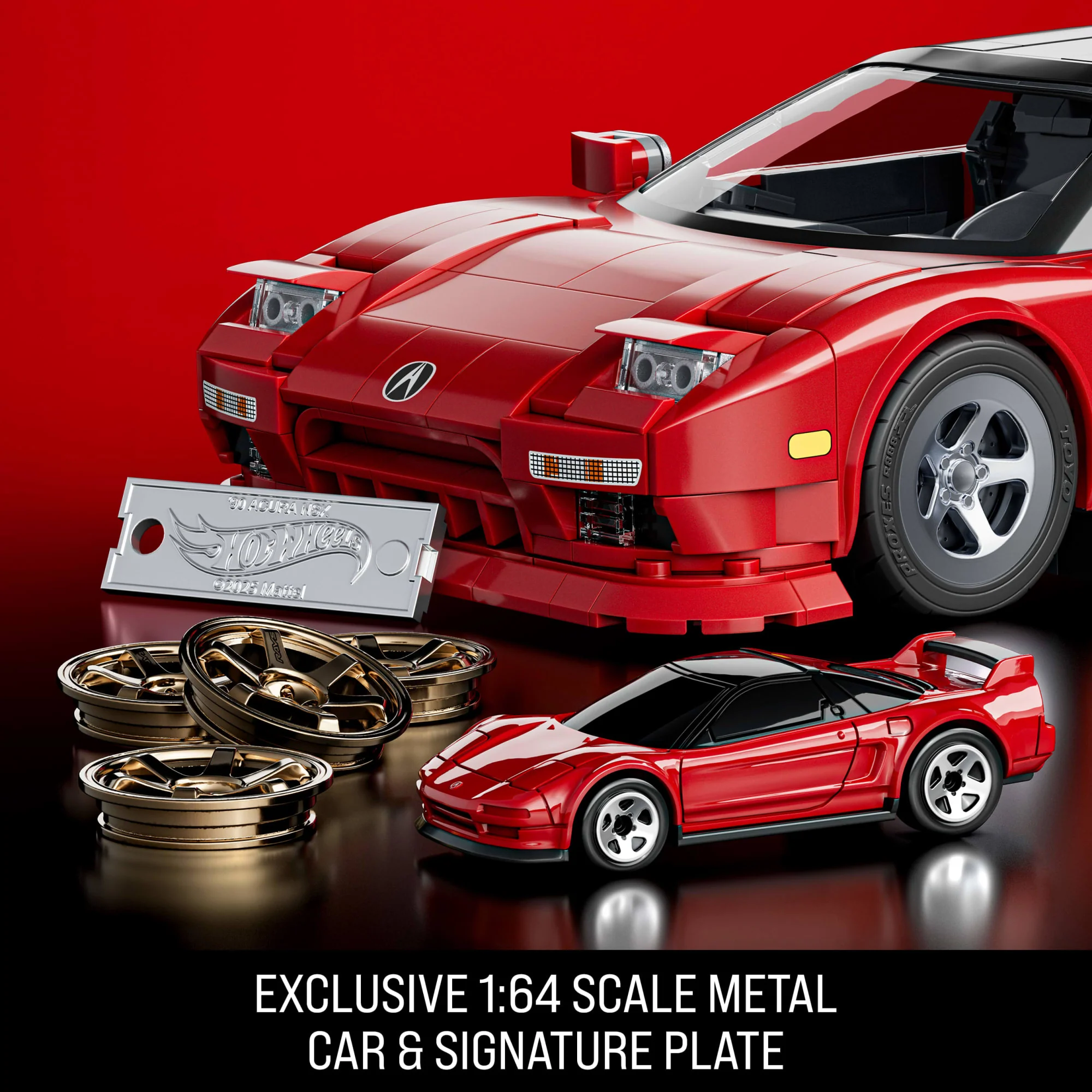 Mattel Brick Shop Hot Wheels ’90 Acura Nsx Building Toy (876 Pieces), For Collectors - Image 5
