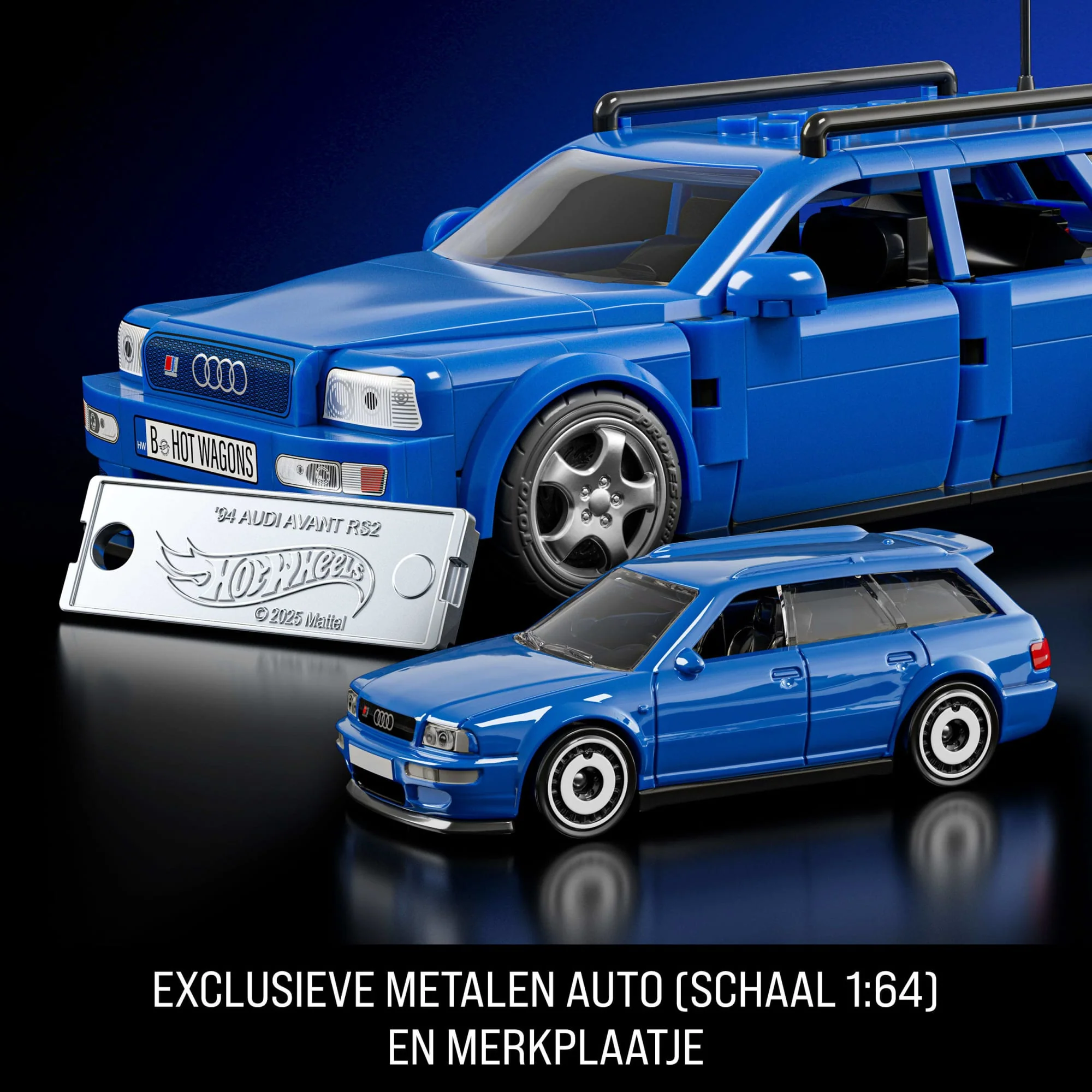 Mattel Brick Shop Hot Wheels '94 Audi Avant RS2 Bouwspeelgoed (252 Onderdelen), Voor Verzamelaars | Mattel - Image 5