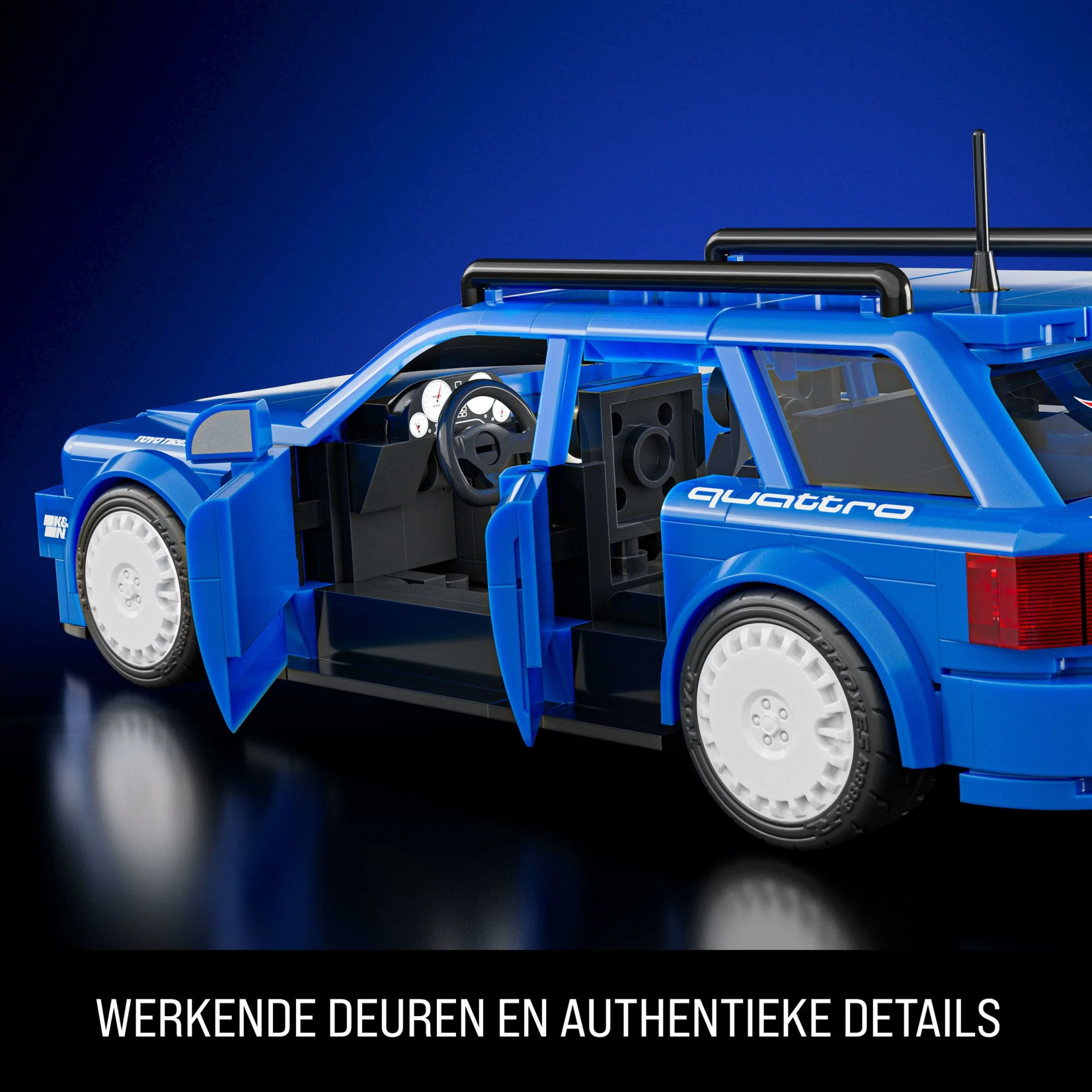 Mattel Brick Shop Hot Wheels '94 Audi Avant RS2 Bouwspeelgoed (252 Onderdelen), Voor Verzamelaars | Mattel - Image 6