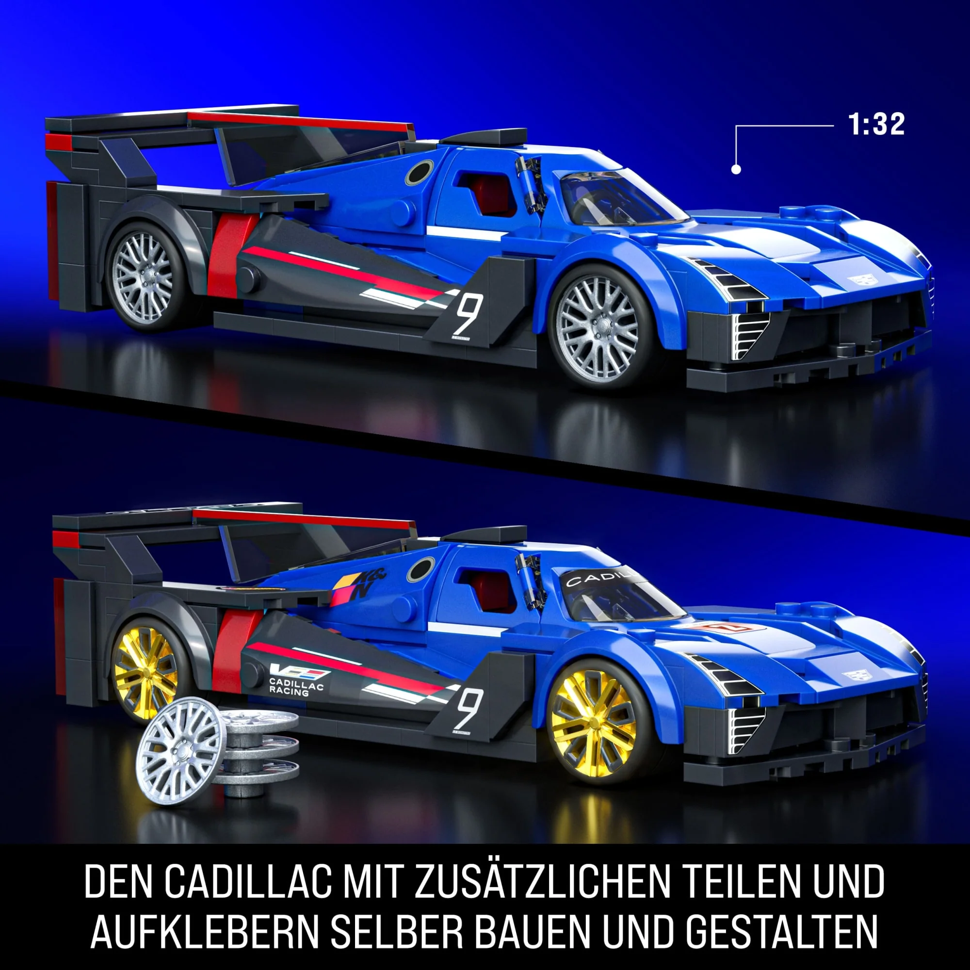 Mattel Brick Shop Hot Wheels Cadillac Project Gtp Hypercar Bauset (236 Teile), Für Sammler - Image 3