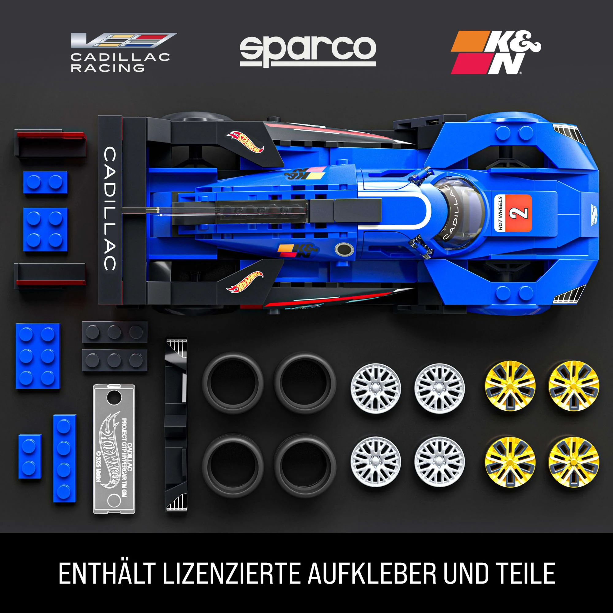 Mattel Brick Shop Hot Wheels Cadillac Project Gtp Hypercar Bauset (236 Teile), Für Sammler - Image 4
