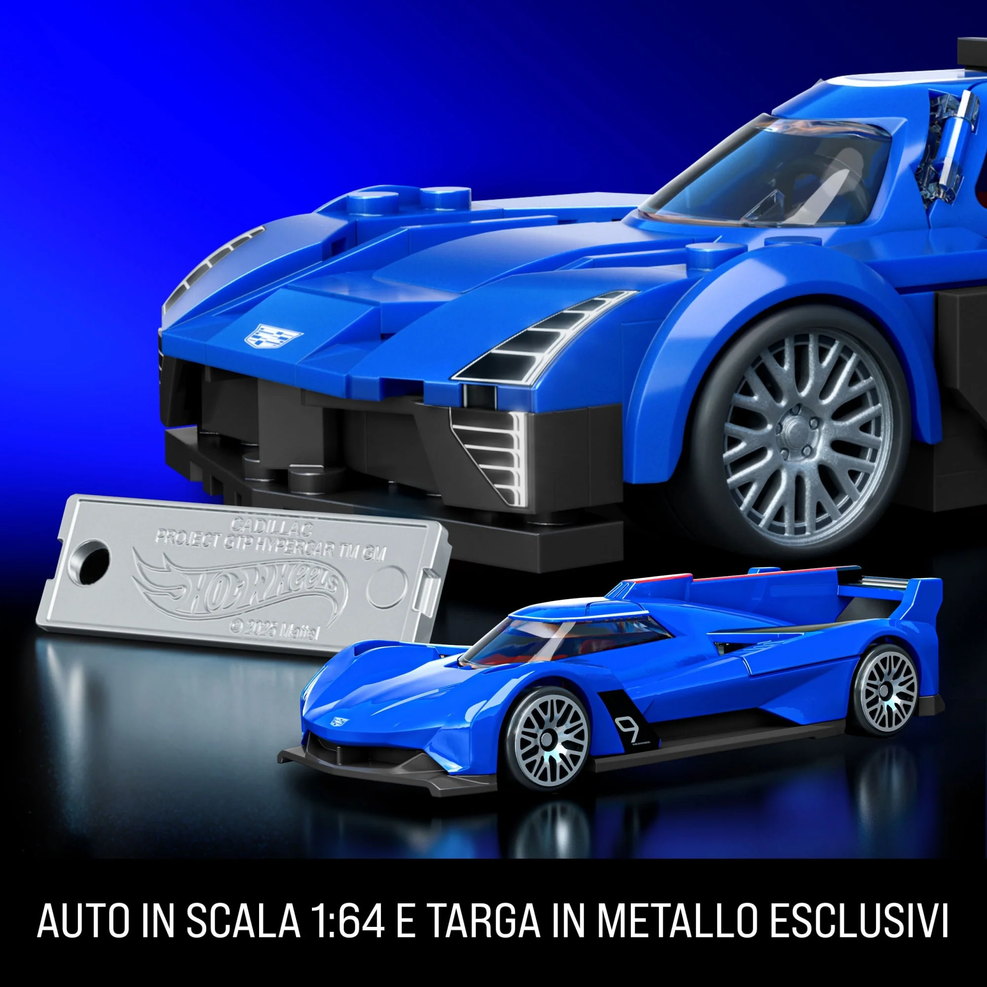 Mattel Brick Shop Hot Wheels Cadillac Project Gtp Hypercar, Kit Giocattolo Da Costruire (236 Pezzi) Per Collezionisti - Image 5