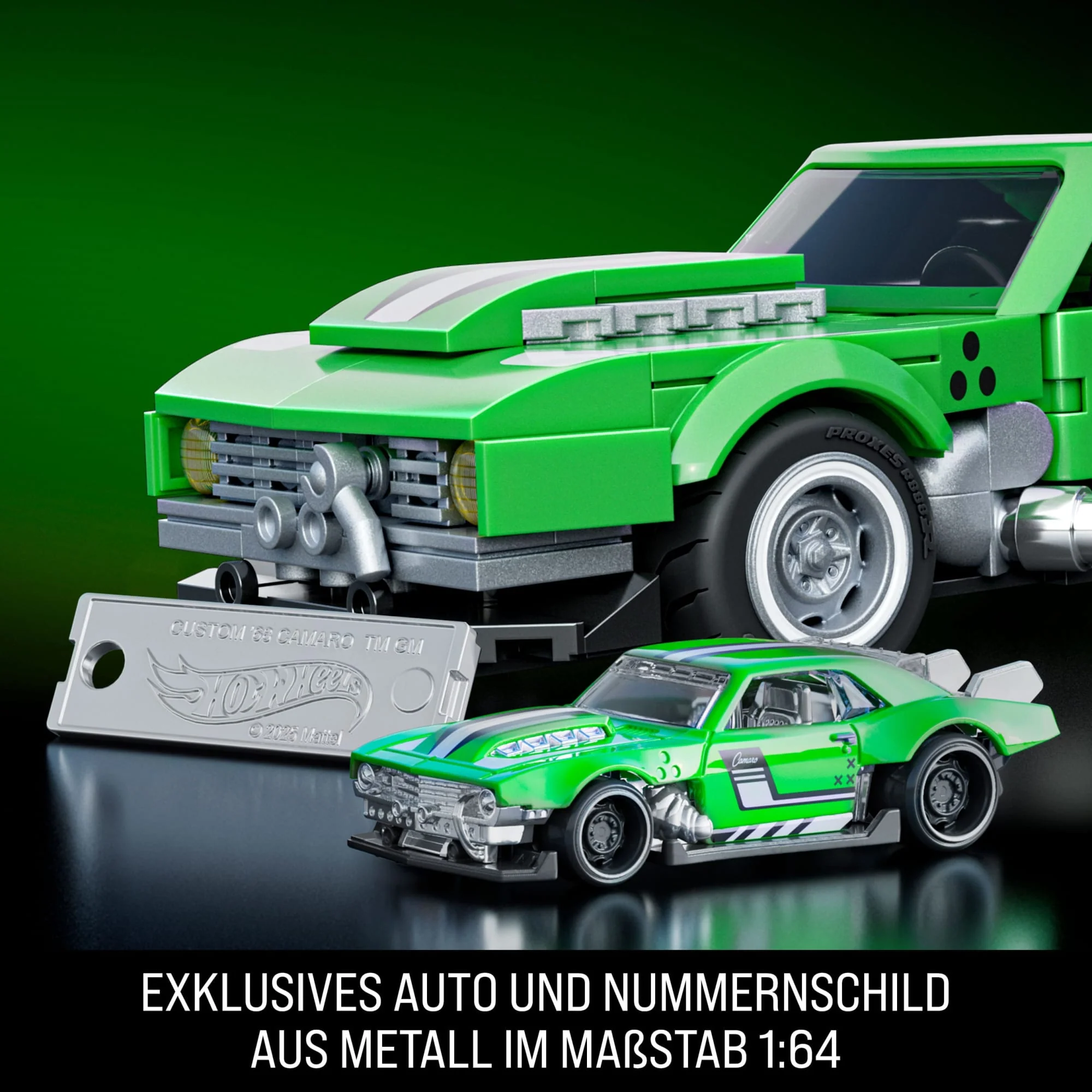 Mattel Brick Shop Hot Wheels Custom ’68 Camaro Bauset (289 Teile), Für Sammler - Image 5