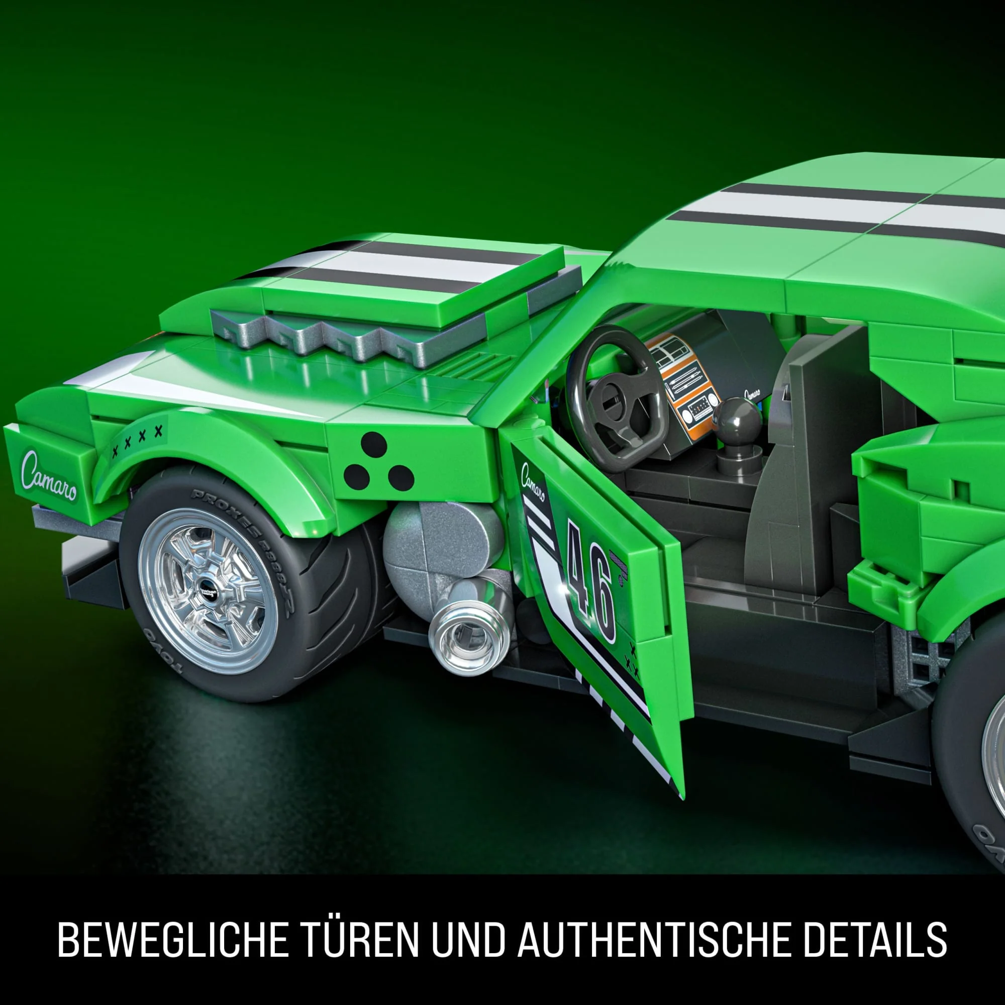 Mattel Brick Shop Hot Wheels Custom ’68 Camaro Bauset (289 Teile), Für Sammler - Image 6