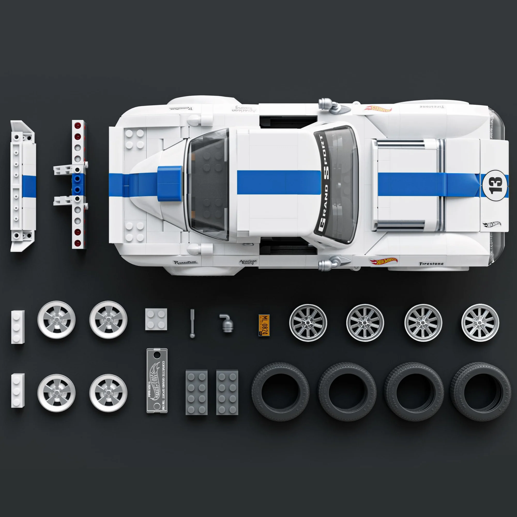 Mattel Brick Shop Hot Wheels Corvette Grand Sport (918 Κομμάτια), Για Συλλέκτες - Image 4