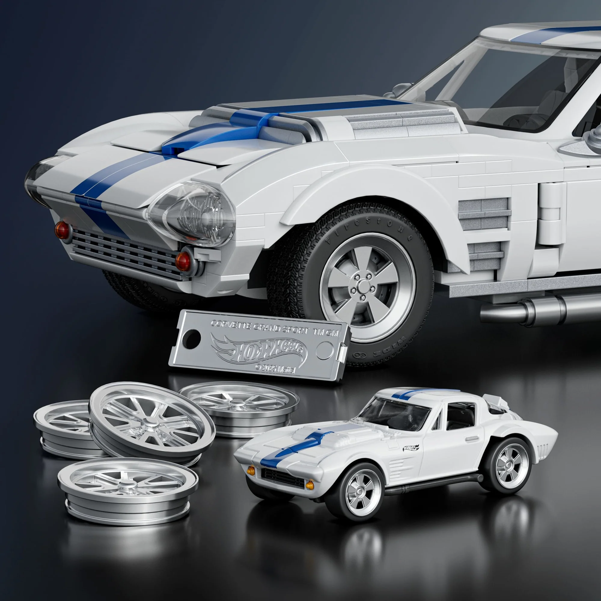 Mattel Brick Shop Hot Wheels Corvette Grand Sport (918 Κομμάτια), Για Συλλέκτες - Image 5
