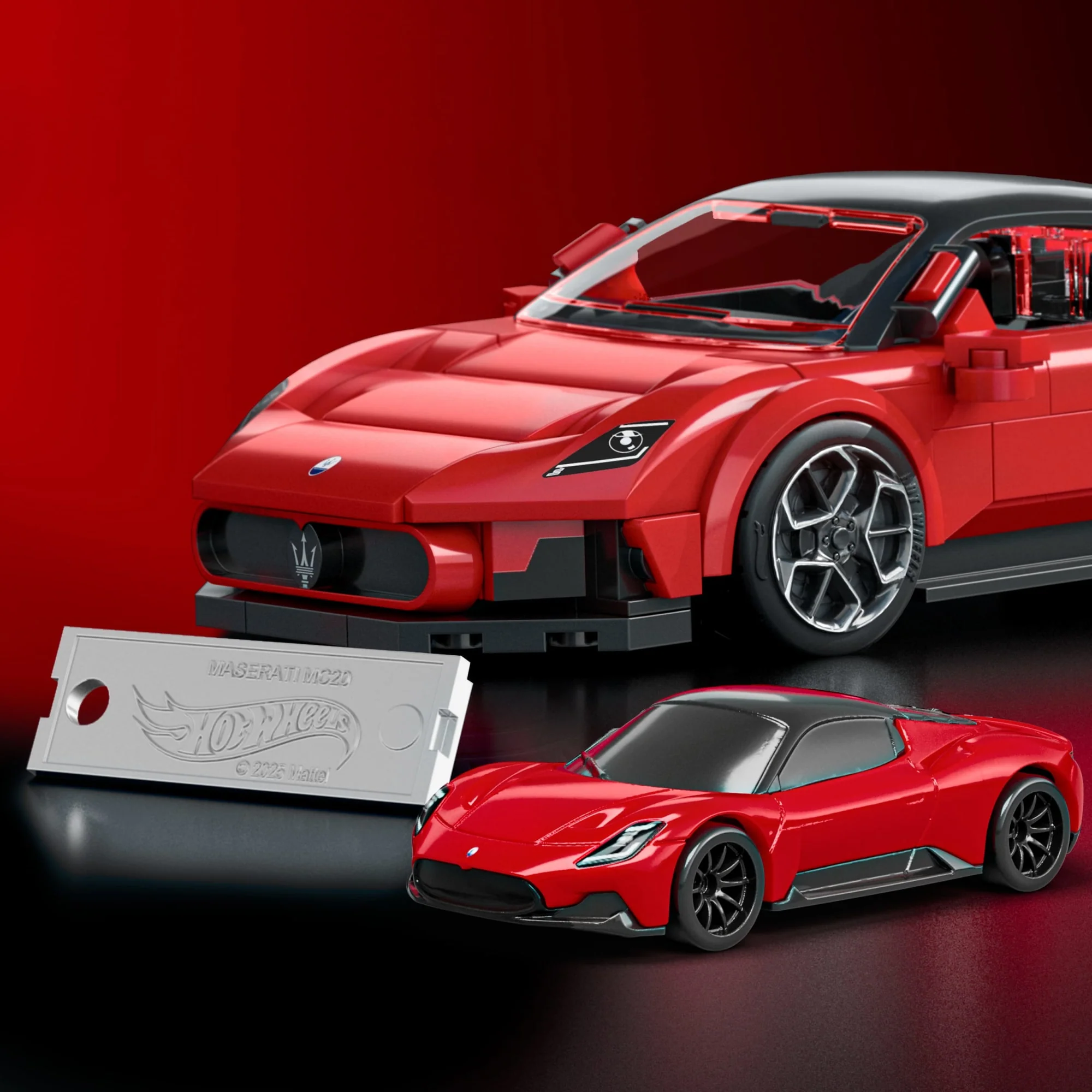 Mattel Brick Shop Σετ Κατασκευής Hot Wheels Maserati Mc20 (250 Κομμάτια), Για Συλλέκτες - Image 5