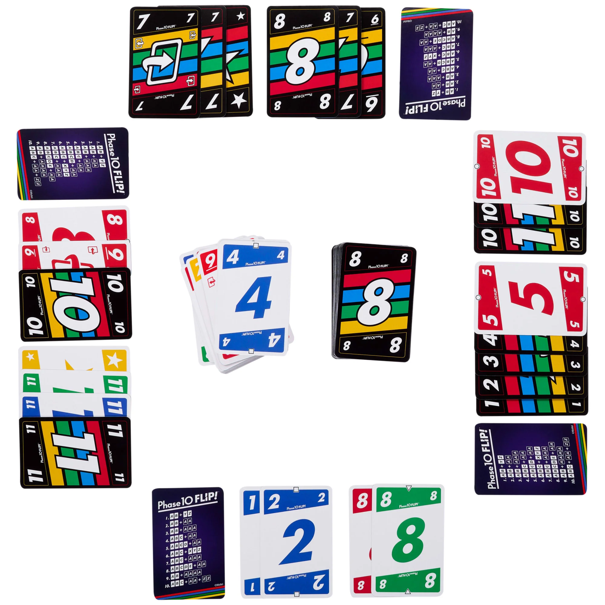 Phase 10 Flip Kaartspel, Klassiek Kaartspel Voor Het Hele Gezin Met Dubbelzijdige Kaarten, Voor 2 - 6 Spelers - Image 5