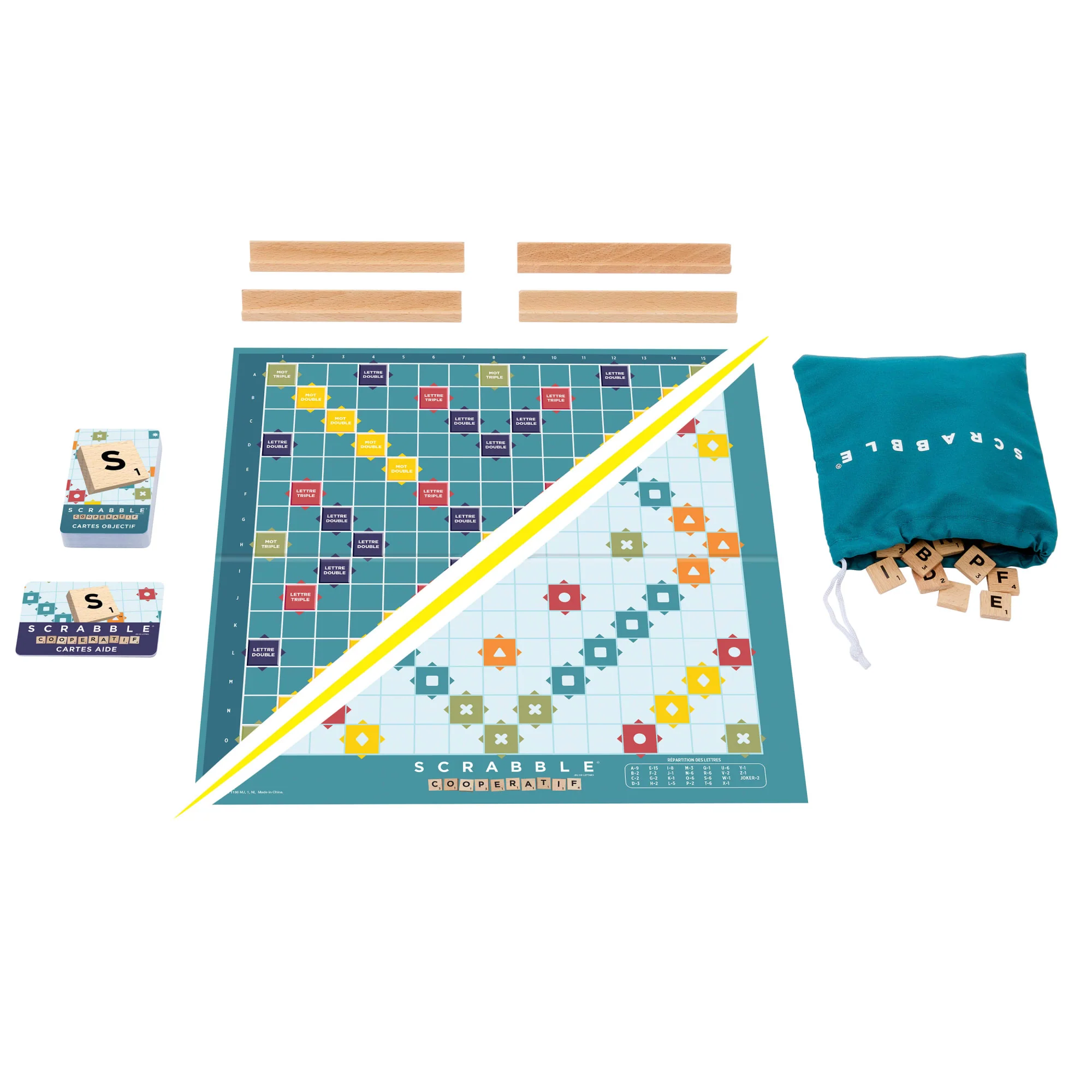 Mattel Games-Scrabble-Avec Lettres Et Chevalets - Image 2