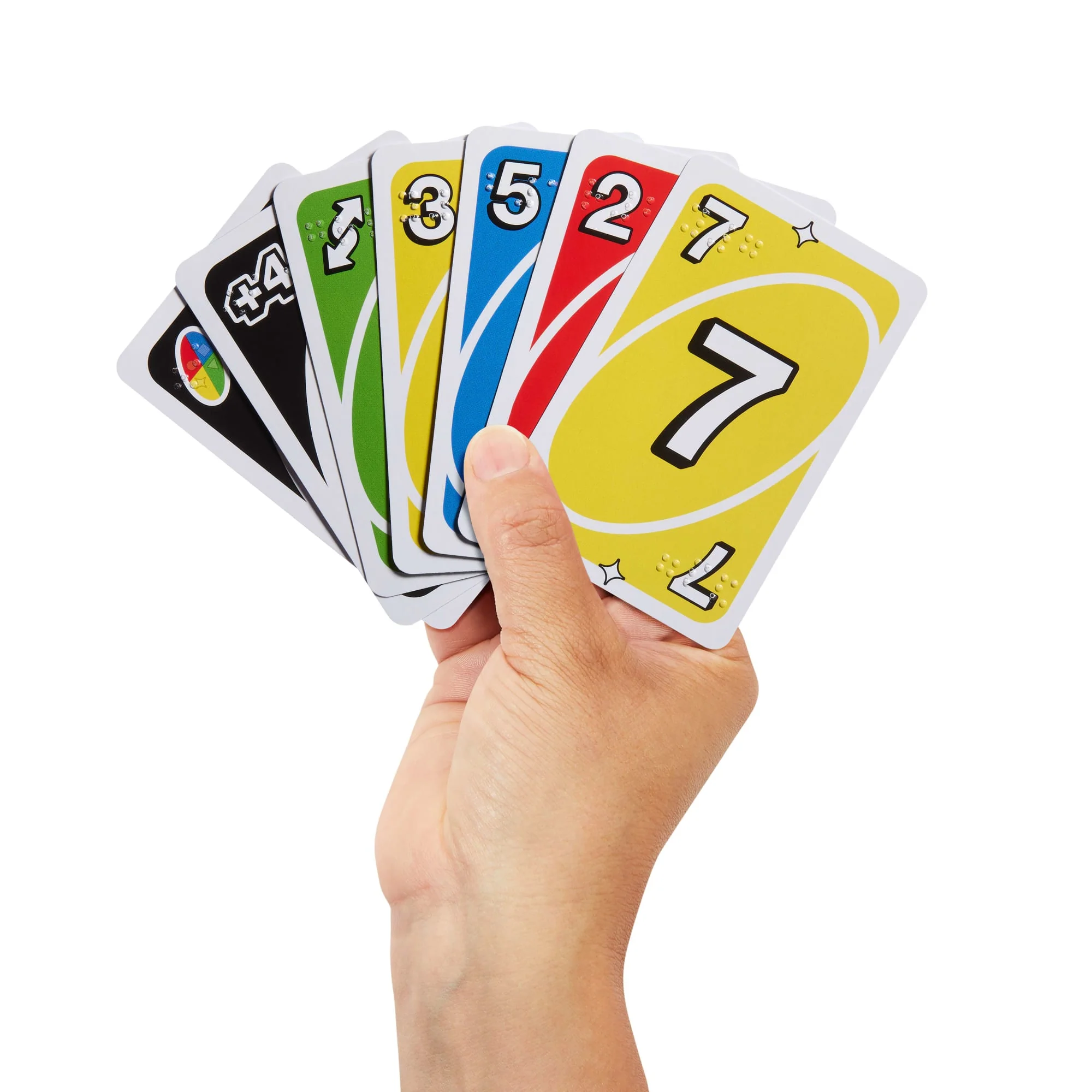 Mattel Games-UNO Braille-Pour Joueurs Aveugles Ou Malvoyants - Image 4