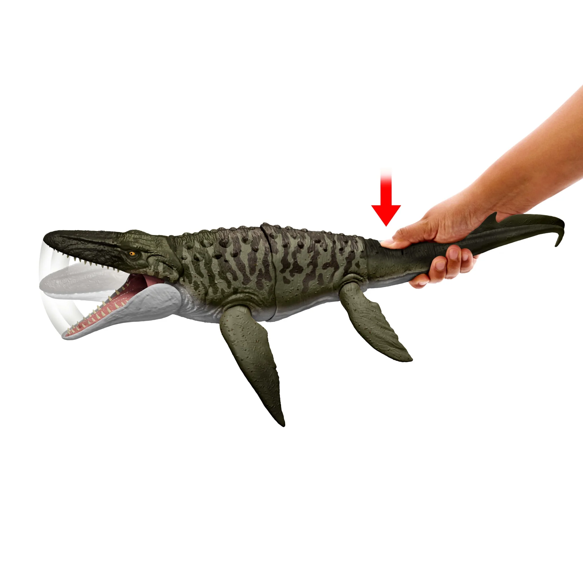 Jurassic World Rebirth Bijtende En Explosieve Mosasaurus, Actiefiguur En Mini-Dilophosaurus, Dinosaurusspeelgoed - Image 4