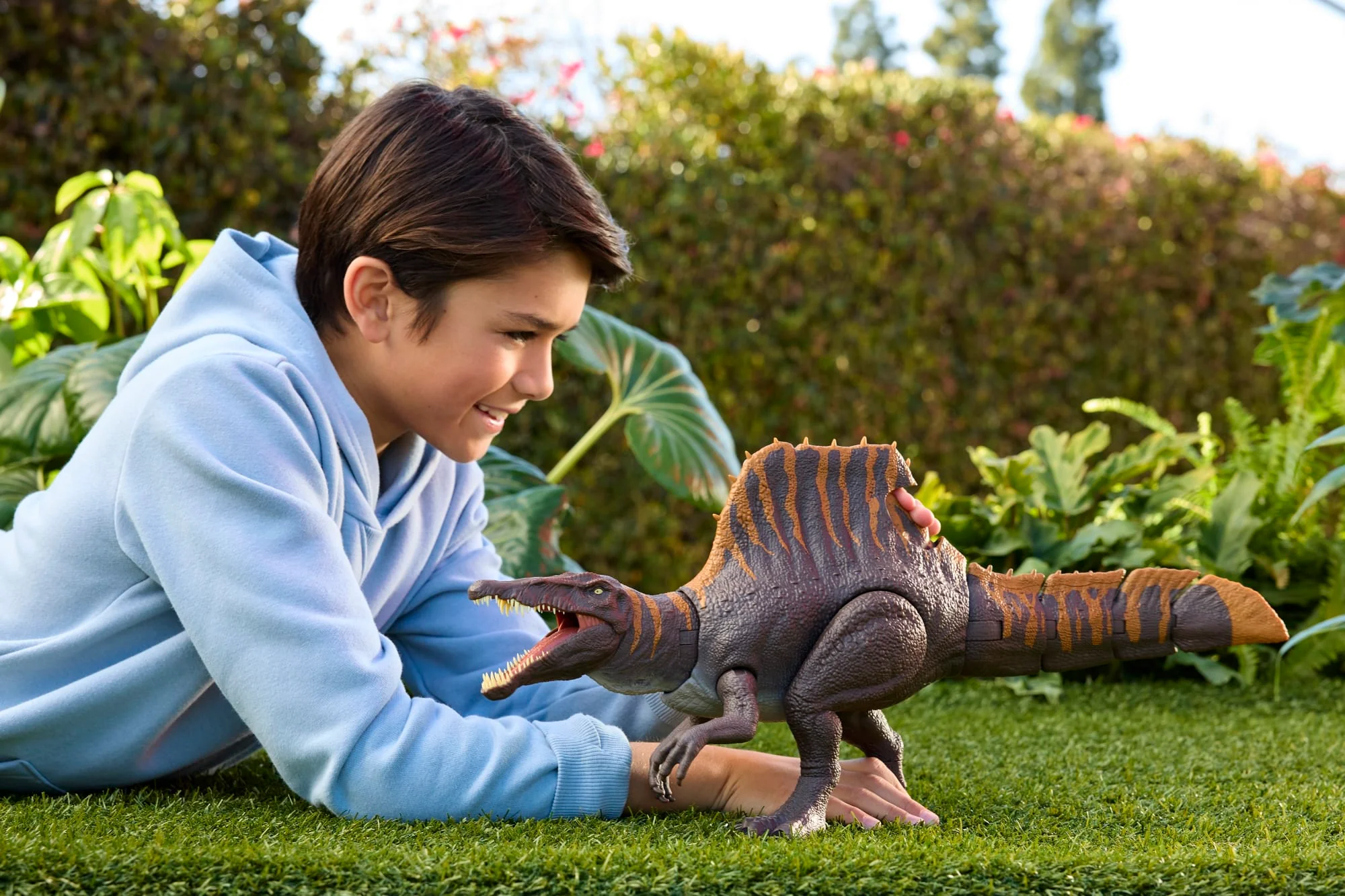 Jurassic World Rebirth, Action Figure Spinosauro Coda Letale, Dinosauro Giocatolo Con 2 Mosse D'Attacco - Image 2