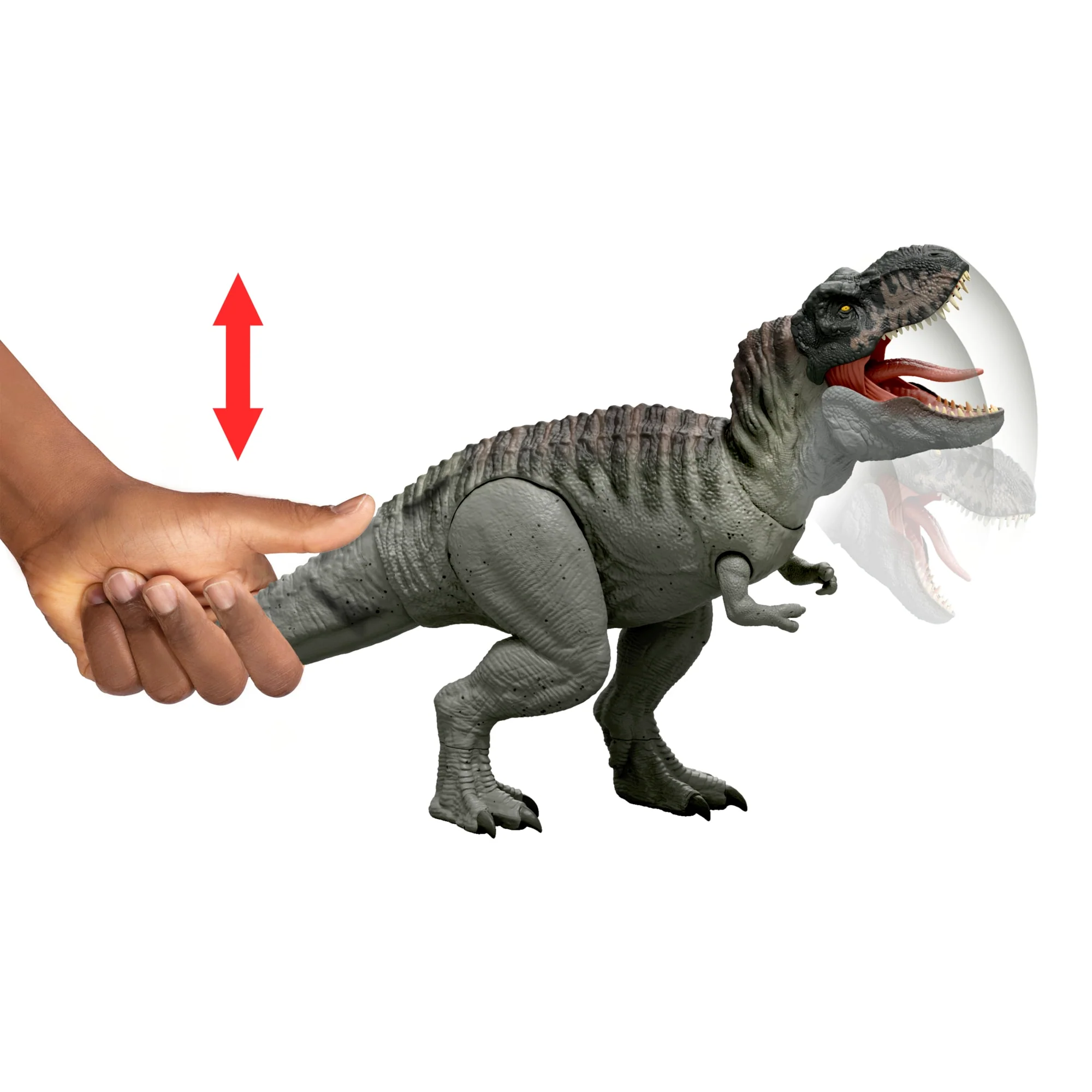 Jurassic World Rebirth T-Rex Divoratore Giurassico, Dinosauro Con Morso Continuo, Luci E Suoni - Image 4