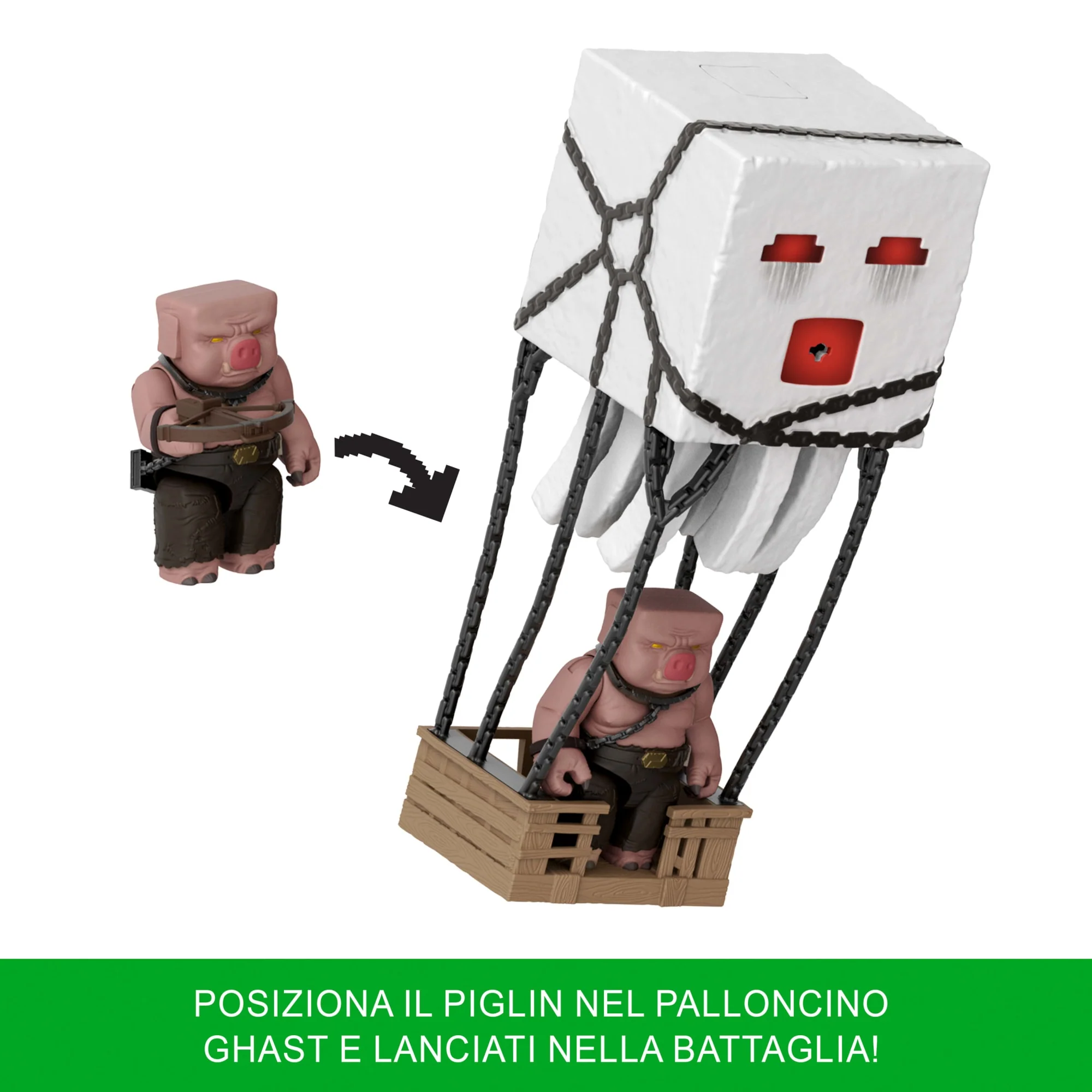 Minecraft, Ghast Attacco Esplosivo, Set Con Action Figure, Luci, Suoni E Molto Altro Ispirati Al Film - Image 5