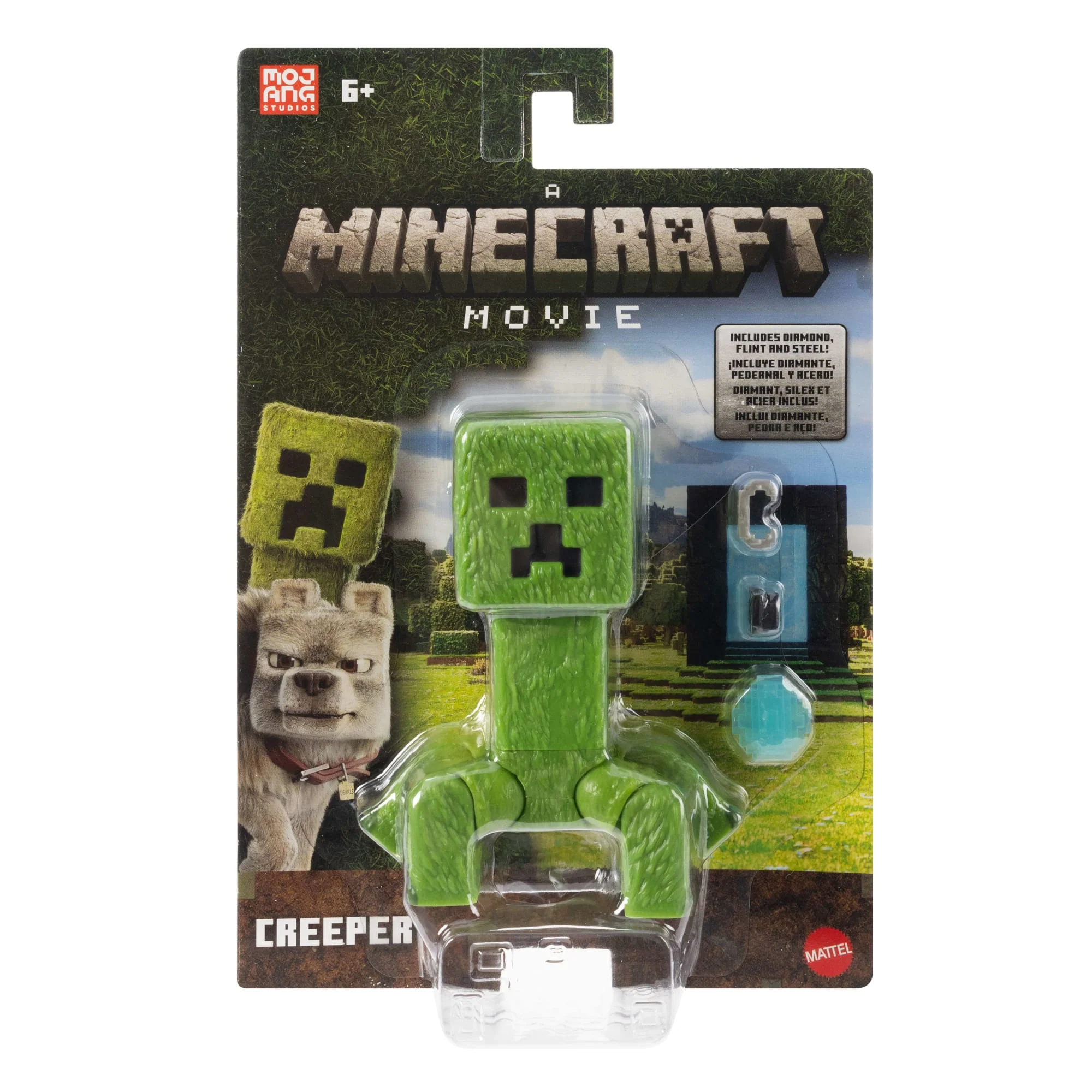 Minecraft Action Figure Di Creeper E Accessori, Set Di Giocattoli Da 10 Cm Ispirato A Un Film Minecraft - Image 2